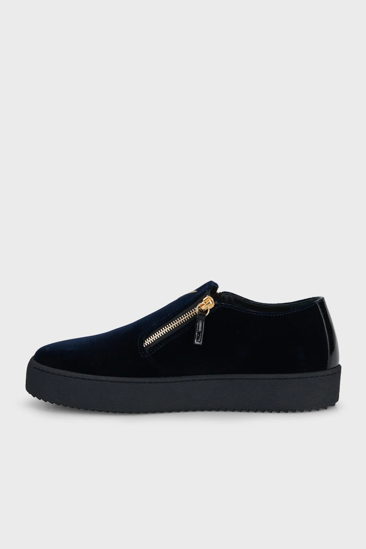 Giuseppe Zanotti Fermuar Detaylı Sneaker Erkek Ayakkabı RU60007-001 Lacivert - 2