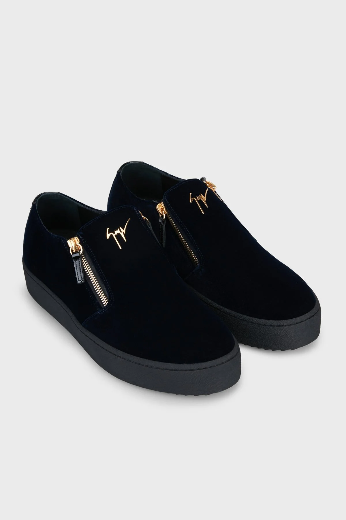 Giuseppe Zanotti Fermuar Detaylı Sneaker Erkek Ayakkabı RU60007-001 Lacivert - 5