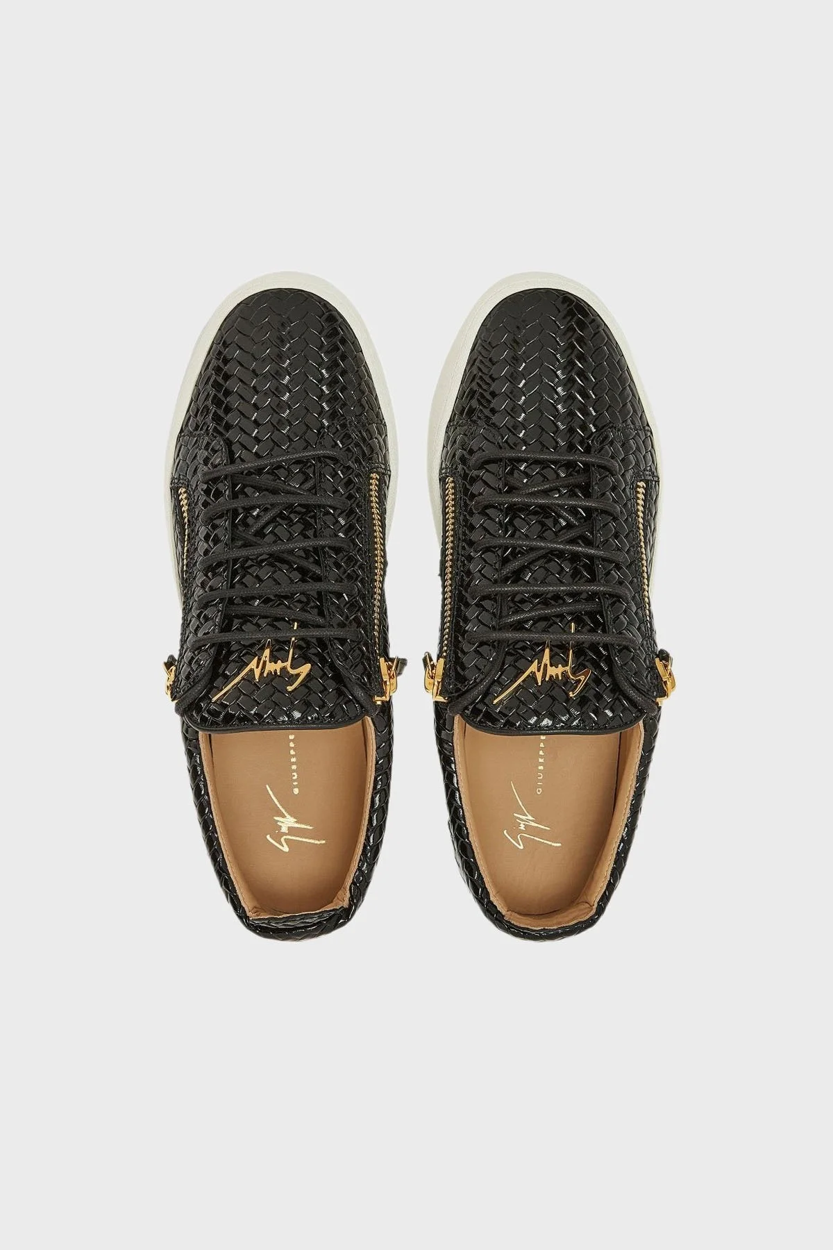 Giuseppe Zanotti Hakiki Deri Kalın Tabanlı Sneaker Erkek Ayakkabı RM50012-001 SİYAH - 7