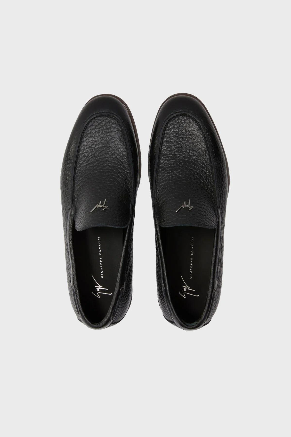 Giuseppe Zanotti Logolu Deri Erkek Ayakkabı EU40021-010 SİYAH - 4