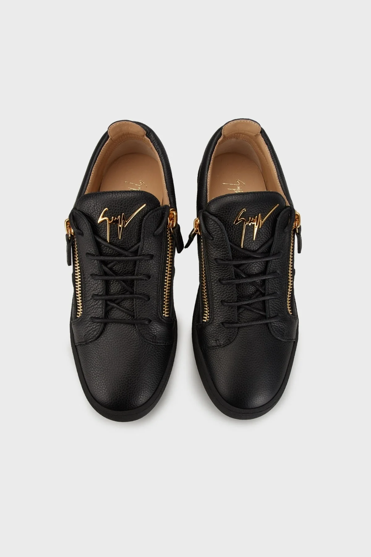 Giuseppe Zanotti Logolu Deri Sneaker Erkek Ayakkabı RU00010-138 SİYAH - 8