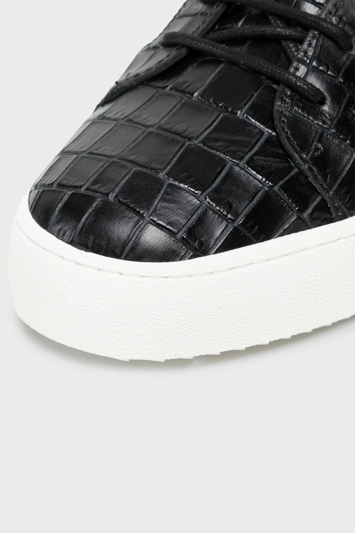 Giuseppe Zanotti Logolu Hakiki Deri Kalın Taban Sneaker Erkek Ayakkabı RU00010-118 SİYAH - 13