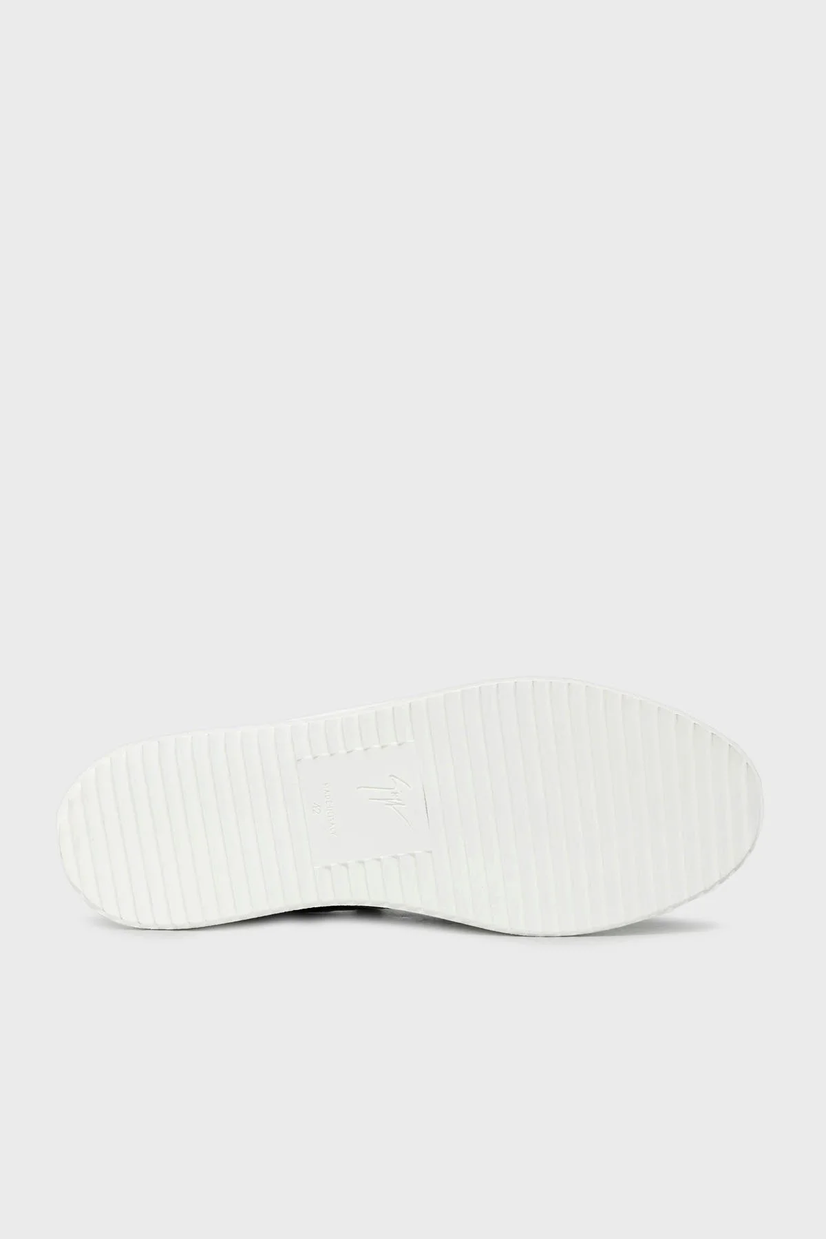 Giuseppe Zanotti Logolu Hakiki Deri Kalın Taban Sneaker Erkek Ayakkabı RU00010-118 SİYAH - 14