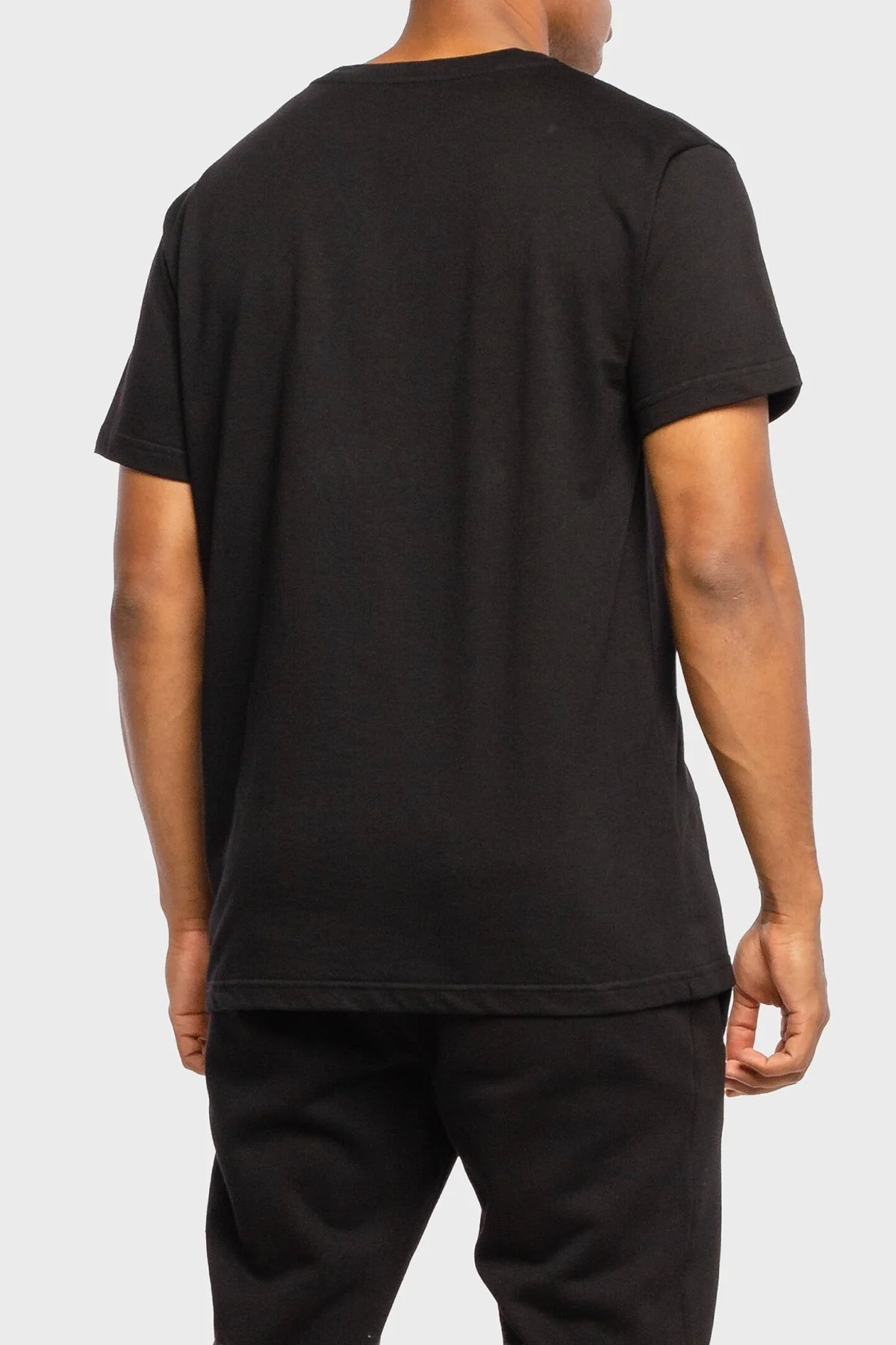 Giuseppe Zanotti Logolu Pamuklu Regular Fit Bisiklet Yaka Erkek T Shirt IRU0007-001 SİYAH - 3