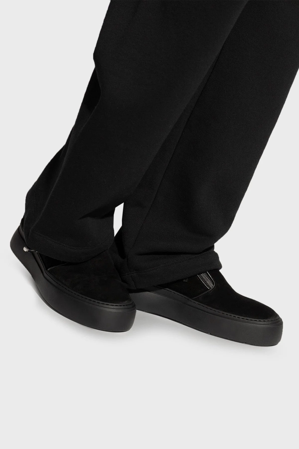 Giuseppe Zanotti Logolu Süet Deri Erkek Ayakkabı EU40010-014 SİYAH - 2