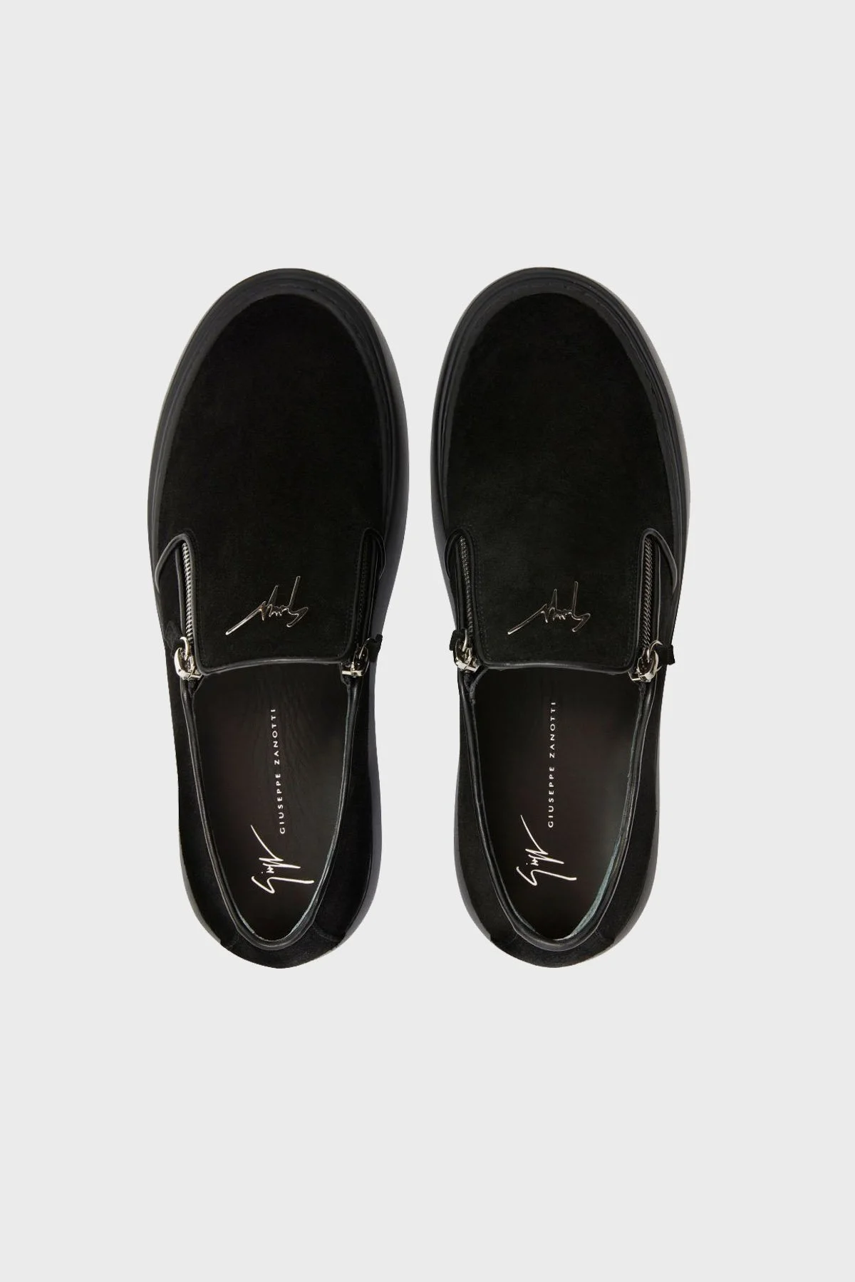 Giuseppe Zanotti Logolu Süet Deri Erkek Ayakkabı EU40010-014 SİYAH - 3