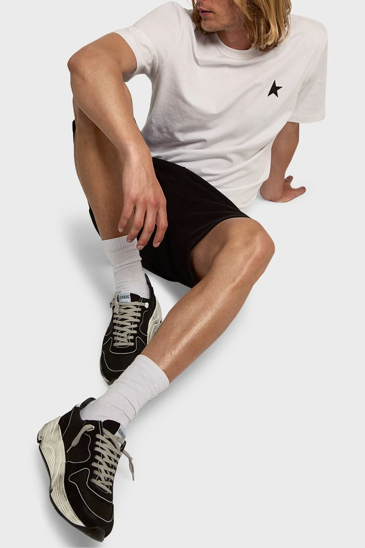 Golden Goose % 100 Pamuk Regular Fit Bisiklet Yaka Erkek T Shirt GMP01220.P000593.10364 BEYAZ - 2