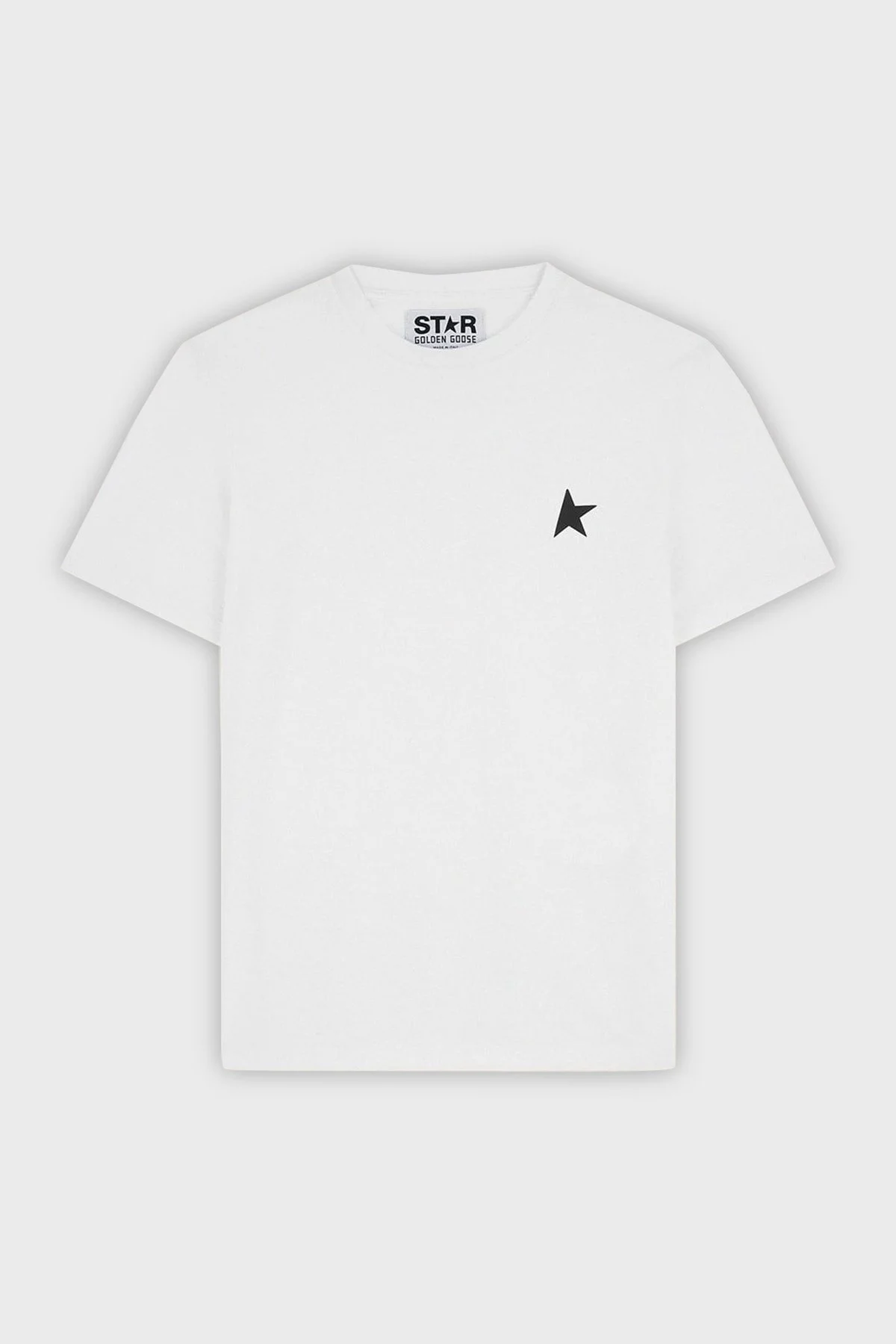 Golden Goose % 100 Pamuk Regular Fit Bisiklet Yaka Erkek T Shirt GMP01220.P000593.10364 BEYAZ - 3