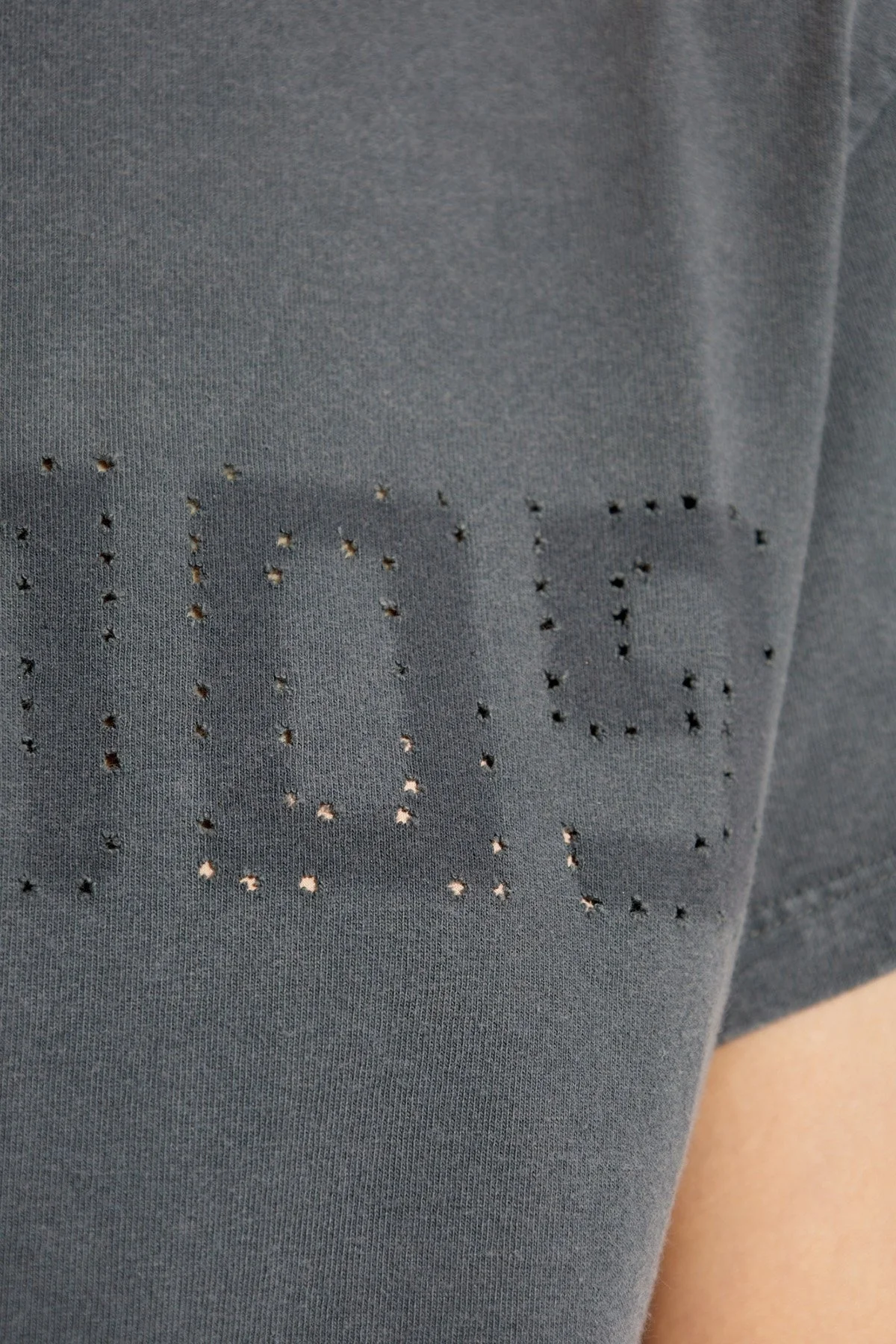 Golden Goose % 100 Pamuk Slim Fit Bisiklet Yaka Bayan T Shirt GWP01221.P000671.60318 ANTRASİT - 4