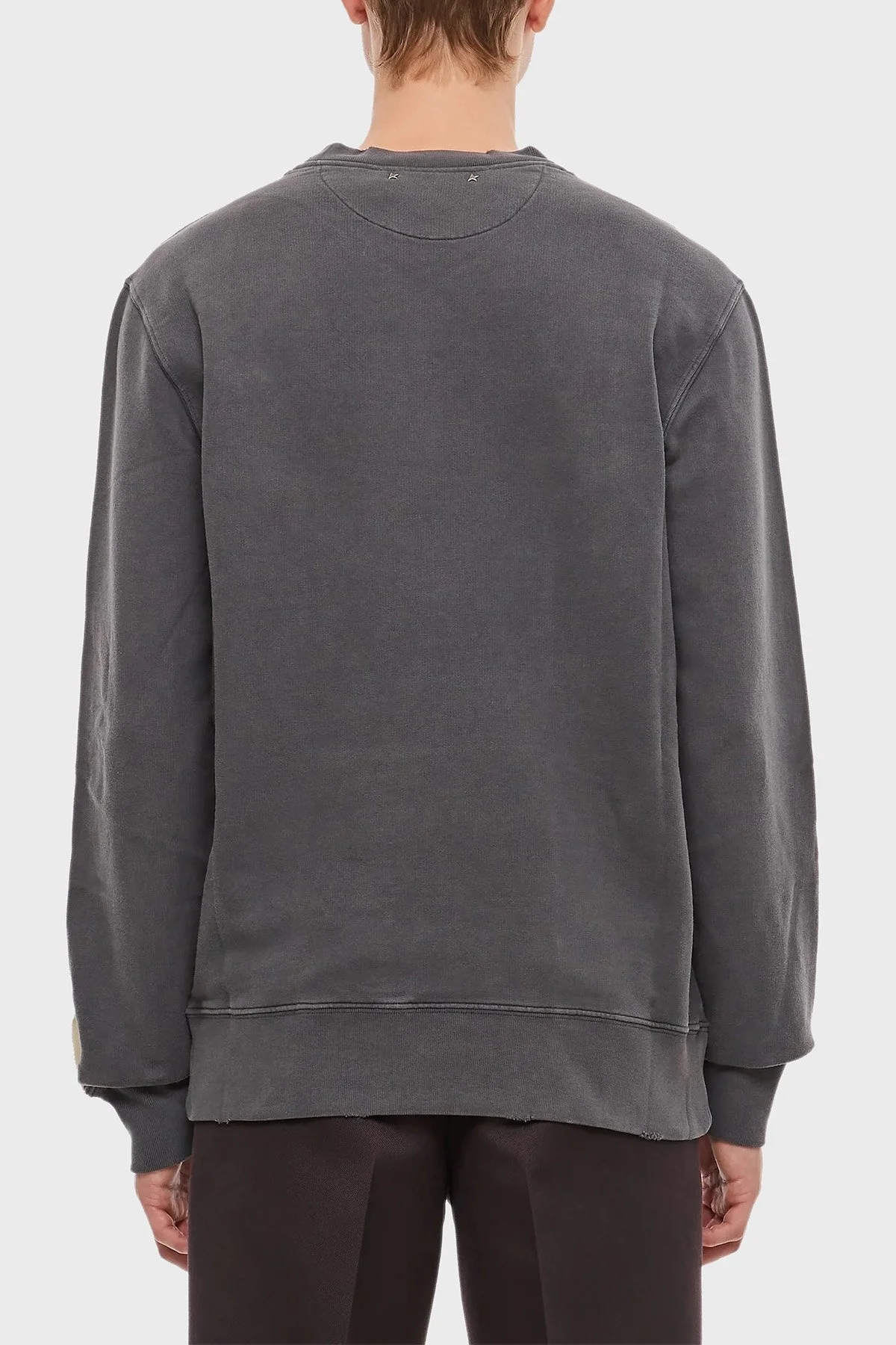 Golden Goose % 100 Pamuklu Bisiklet Yaka Regular Fit Erkek Sweat GMP01223.P000642.60318 ANTRASİT - 3