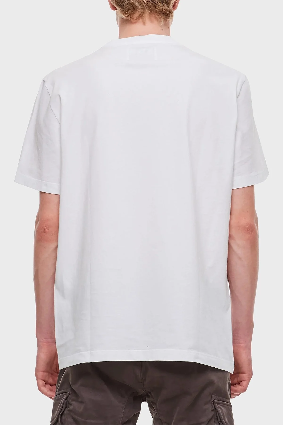 Golden Goose % 100 Pamuklu Bisiklet Yaka Regular Fit Erkek T Shirt GMP01220.P000881.10364 BEYAZ - 2