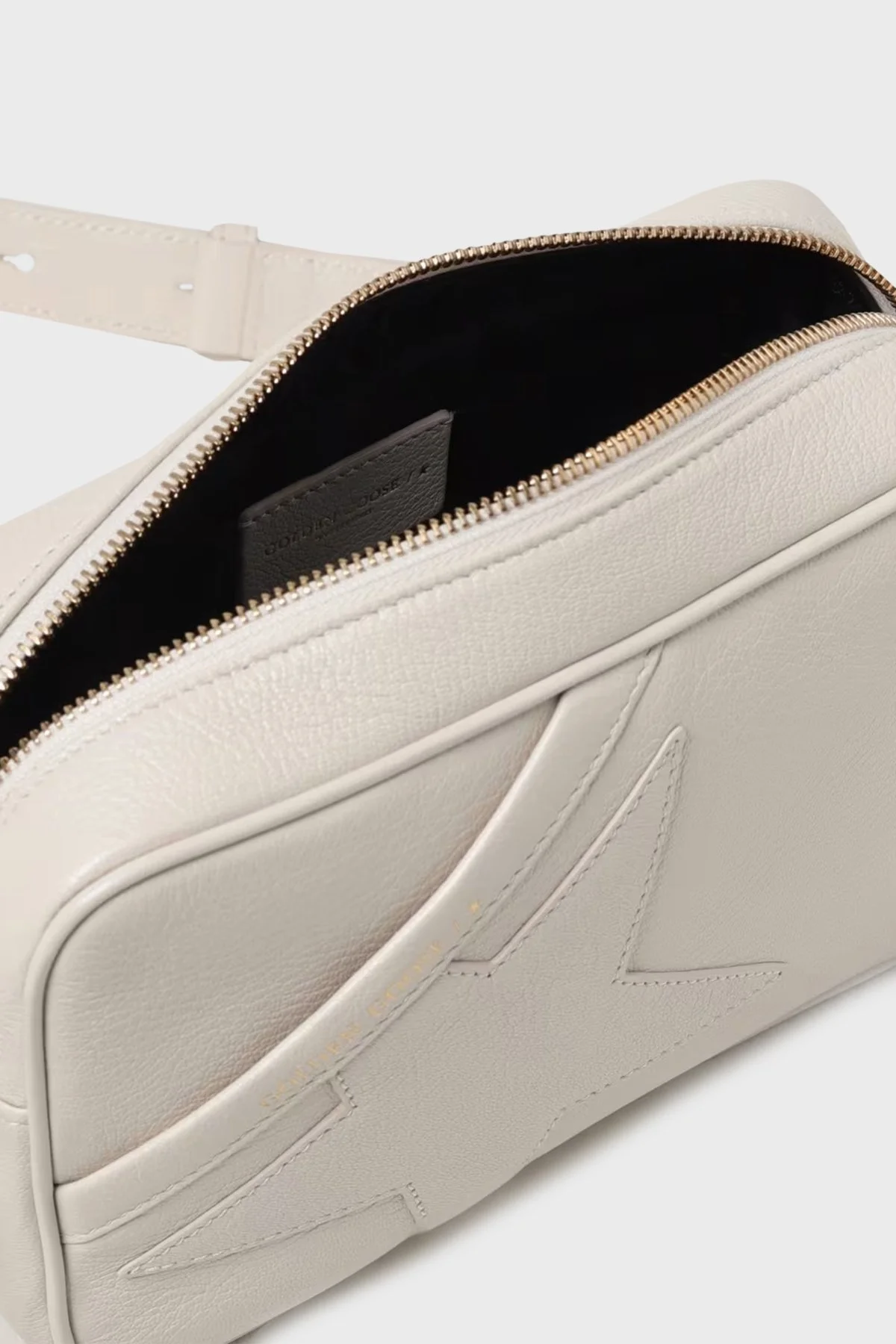 Golden Goose Çıkarılabilir Askılı Hakiki Deri Bayan Çanta GWA00375.A000585.11732 EKRU - 4