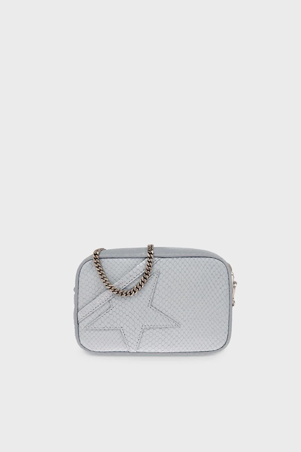 Golden Goose Çıkarılabilir Zincir Askılı Hakiki Deri Bayan Çanta GWA00228.A000591.50661 GRİ - 1