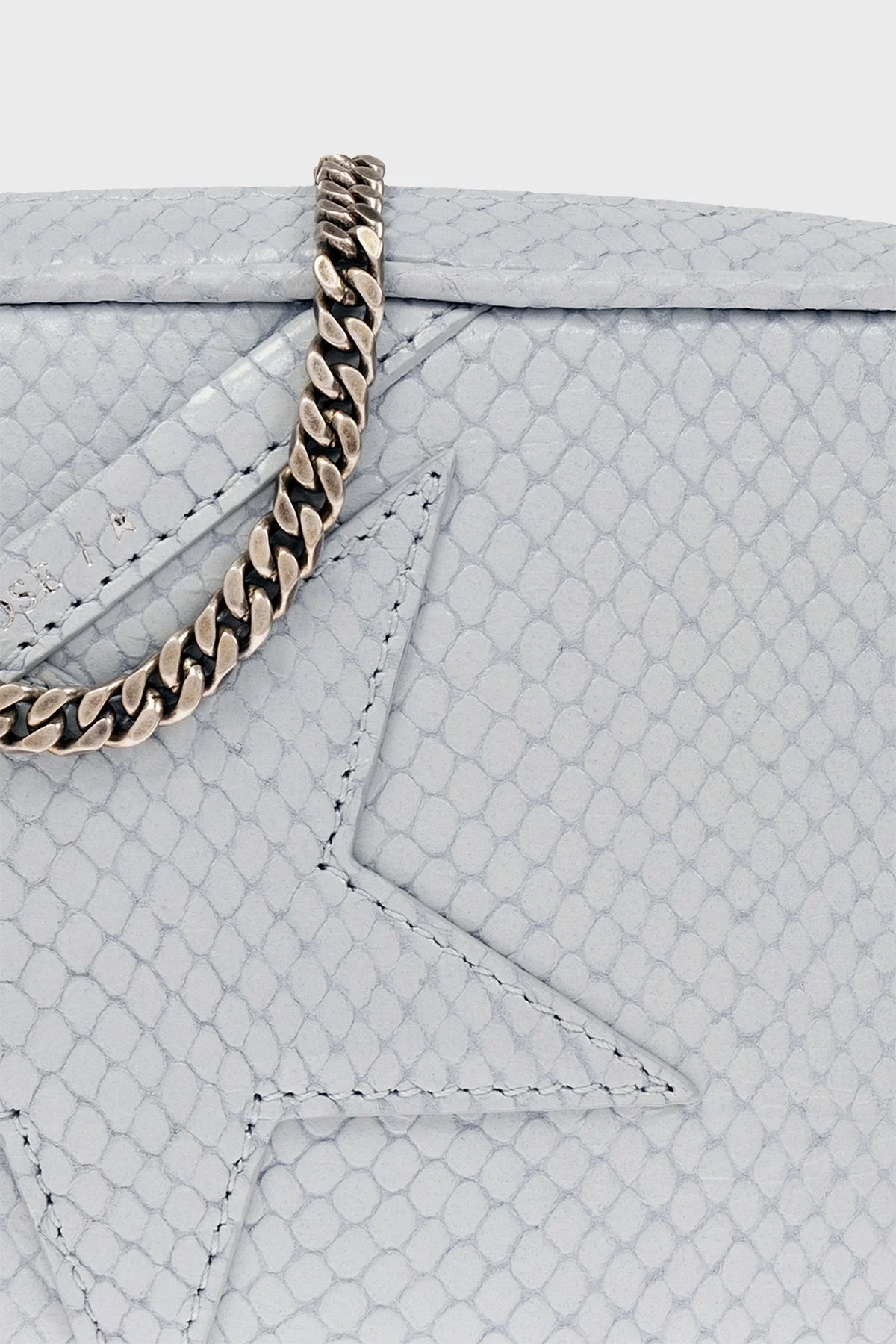 Golden Goose Çıkarılabilir Zincir Askılı Hakiki Deri Bayan Çanta GWA00228.A000591.50661 GRİ - 6