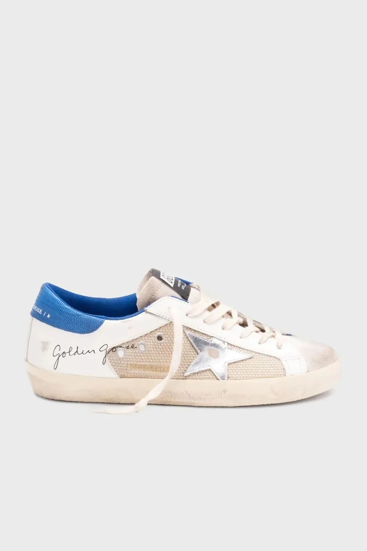 Golden Goose Deri Eskitme Detaylı Sneaker Erkek Ayakkabı GMF00103.F006815.15708 BEJ - 5