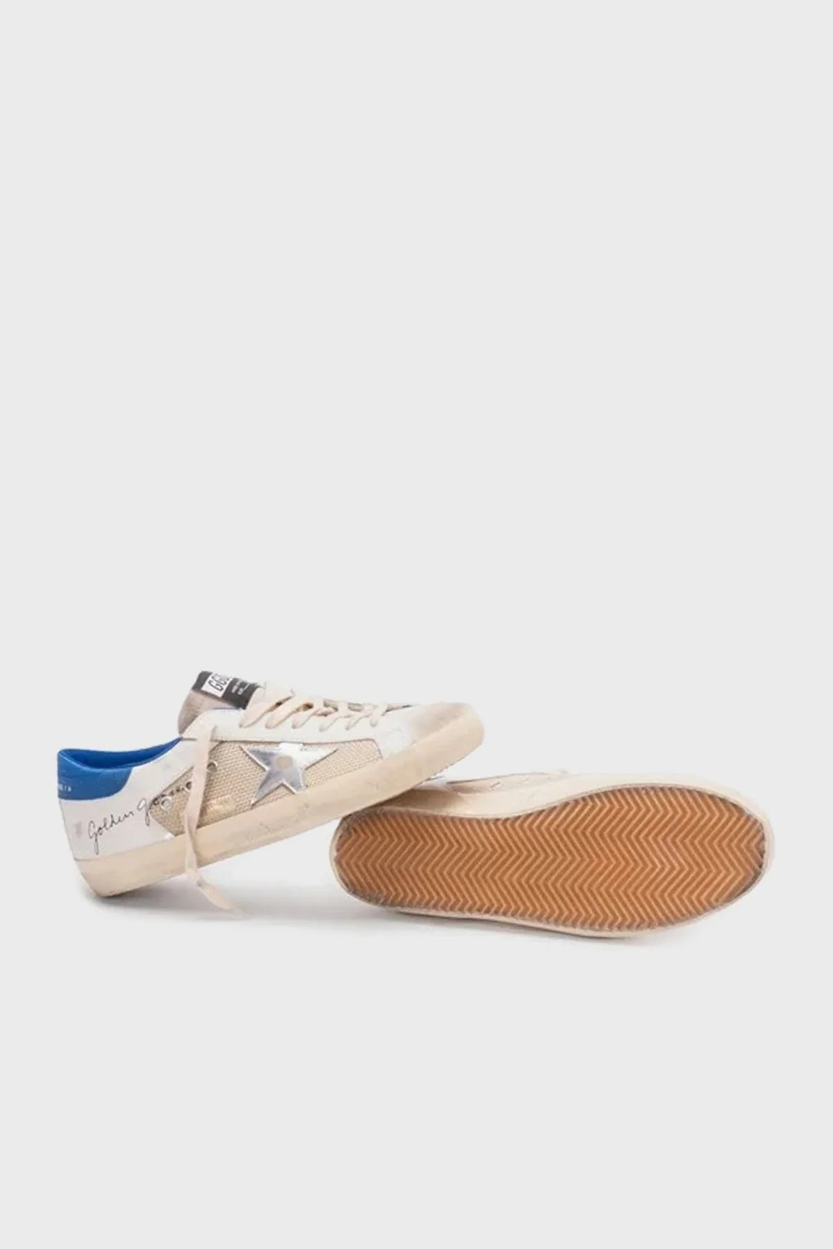 Golden Goose Deri Eskitme Detaylı Sneaker Erkek Ayakkabı GMF00103.F006815.15708 BEJ - 8