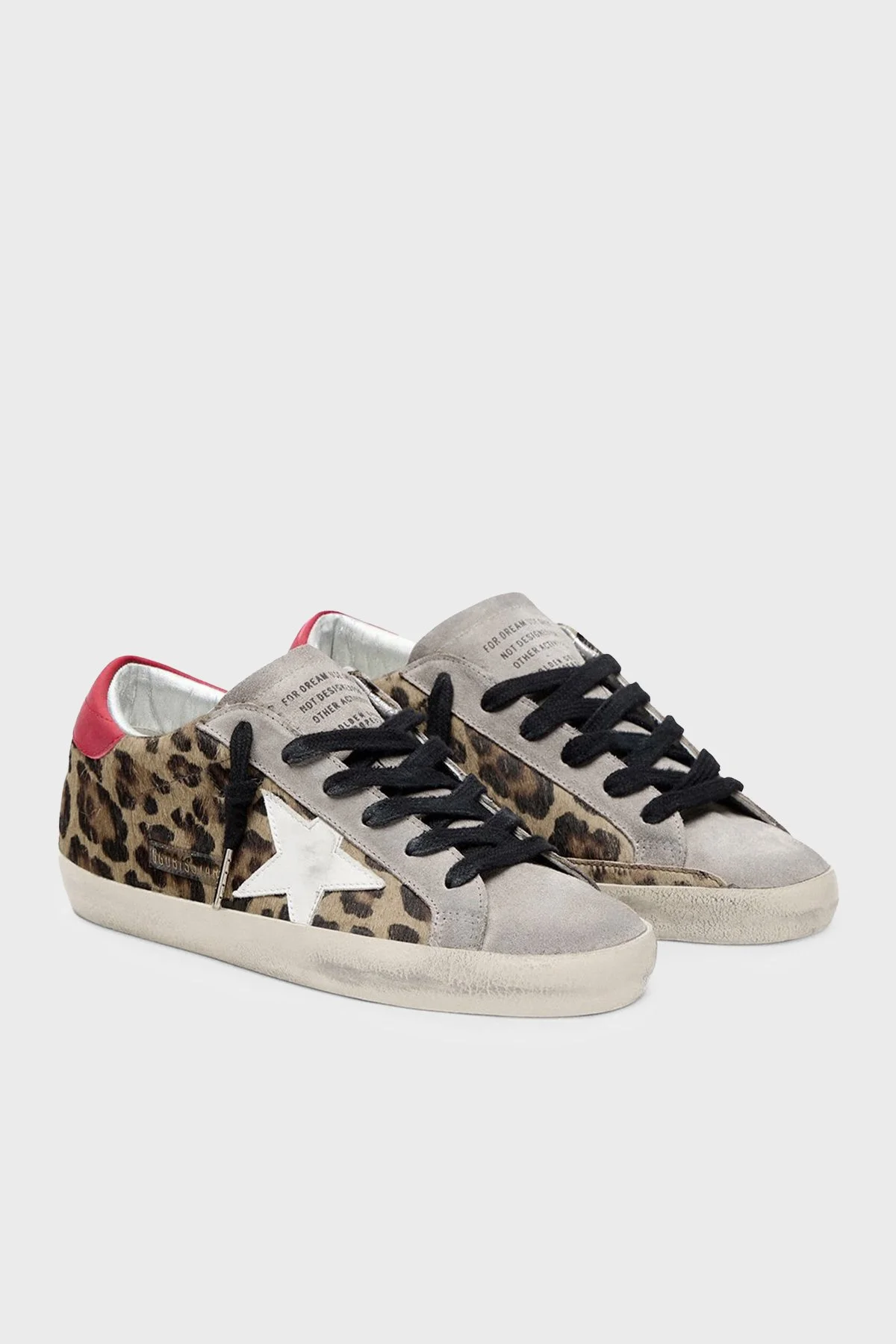 Golden Goose Deri Logolu Sneaker Bayan Ayakkabı GWF00101.F008103.15868 LEOPAR - 2