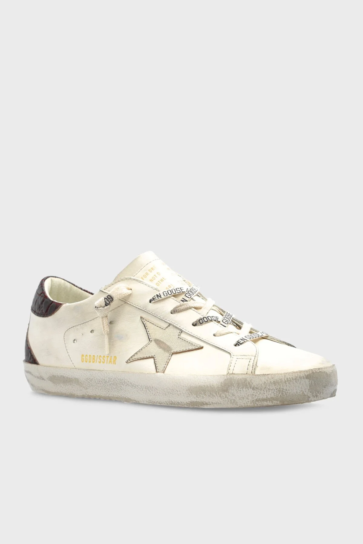Golden Goose Deri Logolu Sneaker Bayan Ayakkabı GWF00102.F007505.82996 BEYAZ - 3