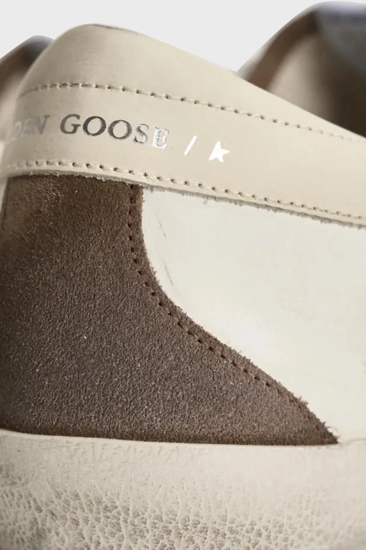 Golden Goose Deri Logolu Sneaker Erkek Ayakkabı GMF00102.F008695.83401 Beyaz-kahve-mavi - 6