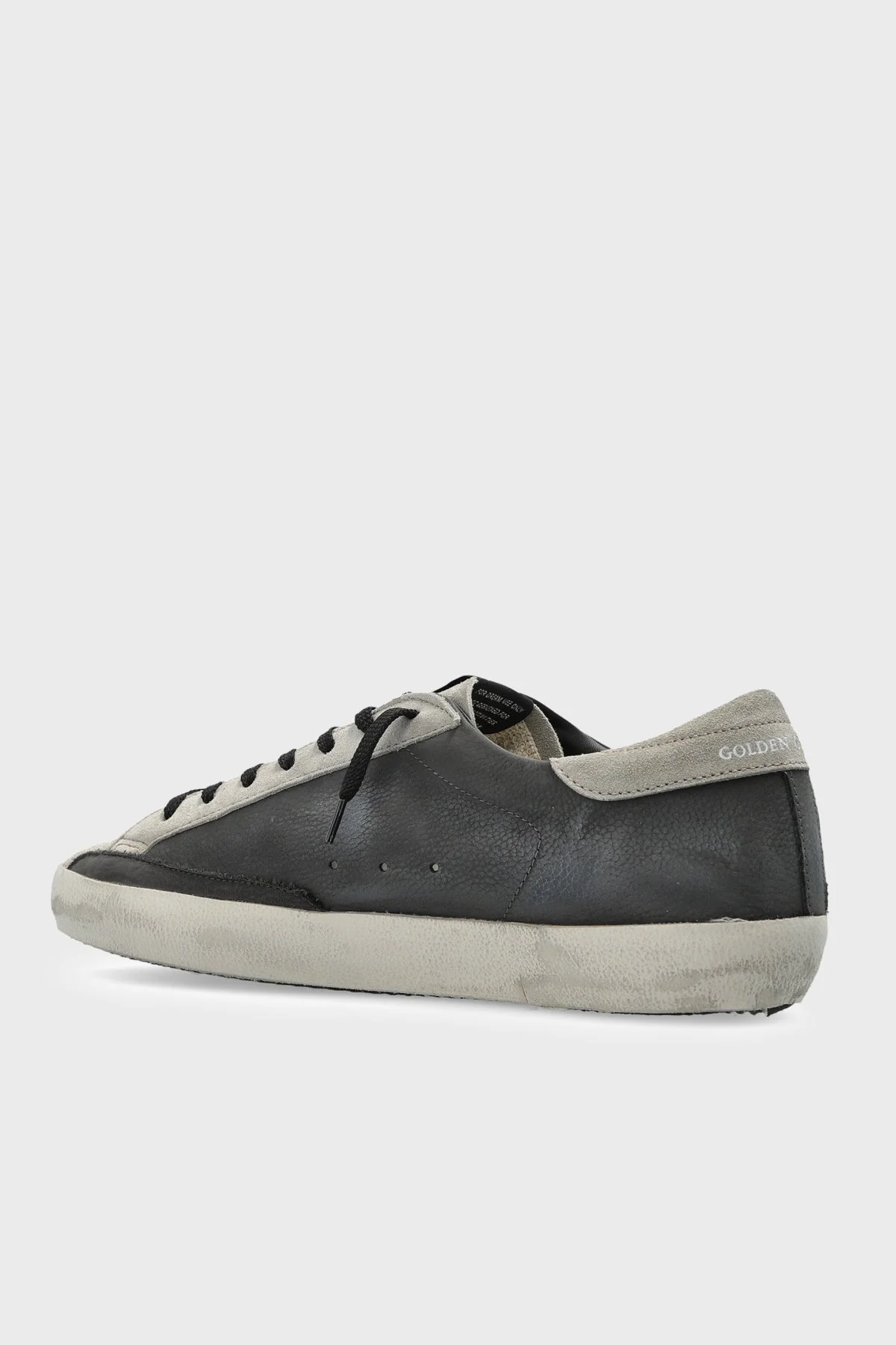 Golden Goose Deri Logolu Sneaker Erkek Ayakkabı GMF01038.F008133.90511 KOYU GRİ - 3