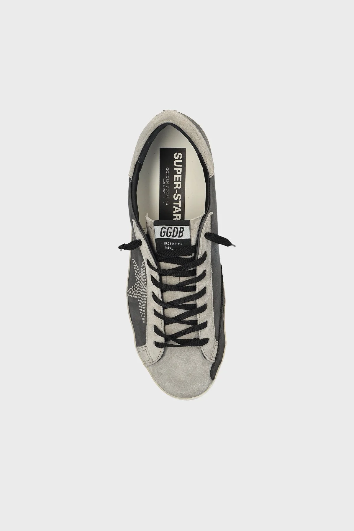 Golden Goose Deri Logolu Sneaker Erkek Ayakkabı GMF01038.F008133.90511 Koyu gri - 5