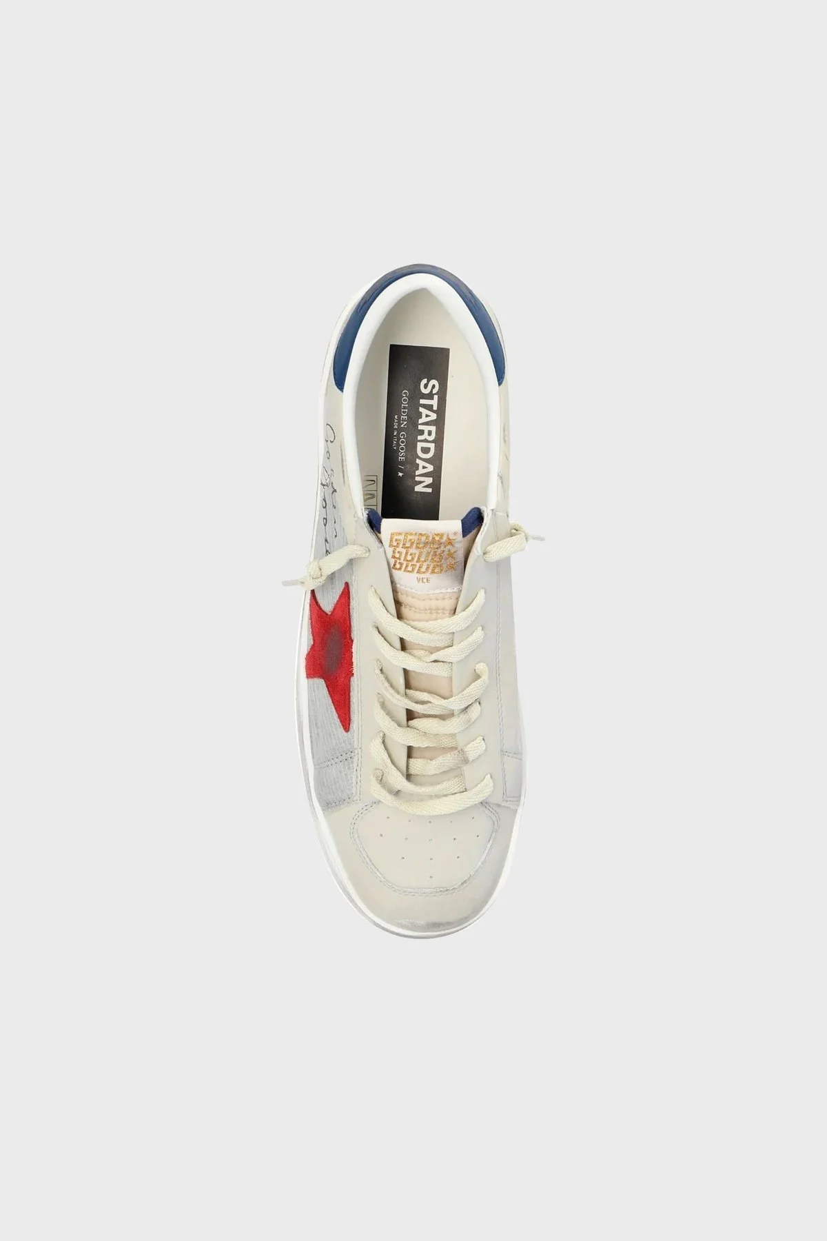 Golden Goose Deri Sneaker Erkek Ayakkabı GMF00333.F006177.10317 GRİ - 5