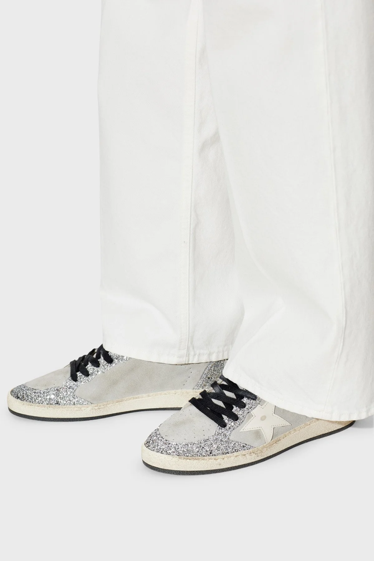 Golden Goose Deri Sneaker Kadın Ayakkabı GWF00117.F008723.60379 Gri - 2