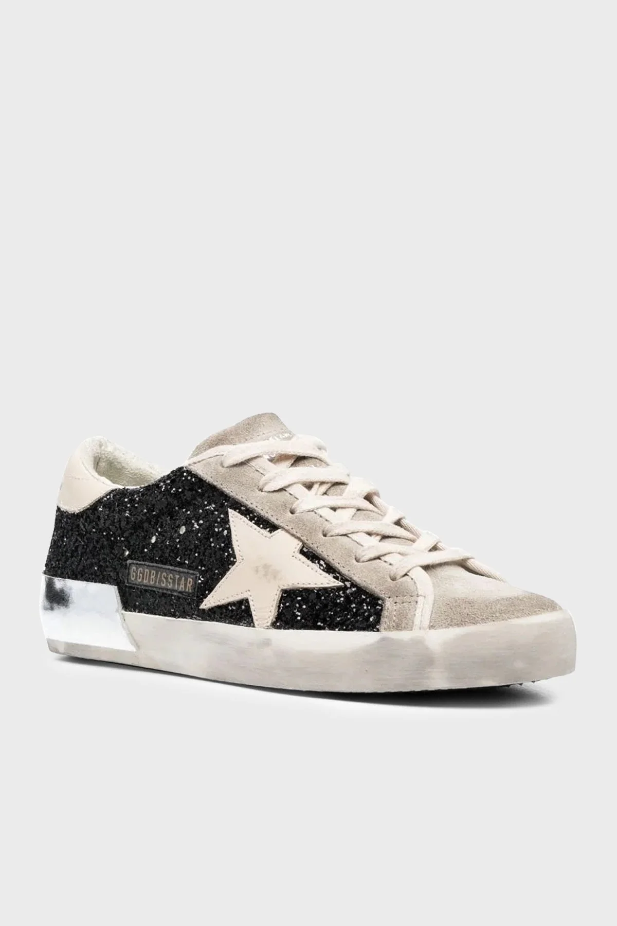 Golden Goose Deri Süet Sneaker Bayan Ayakkabı GWF00587.F004683.90401 SİYAH-GRİ - 2