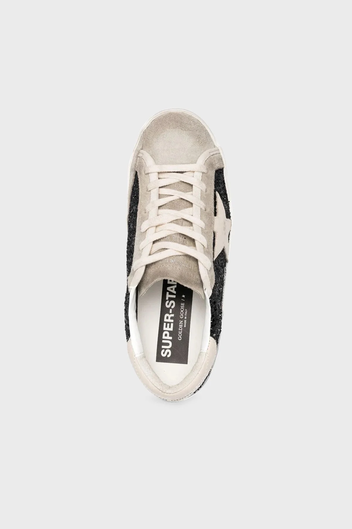 Golden Goose Deri Süet Sneaker Bayan Ayakkabı GWF00587.F004683.90401 SİYAH-GRİ - 4