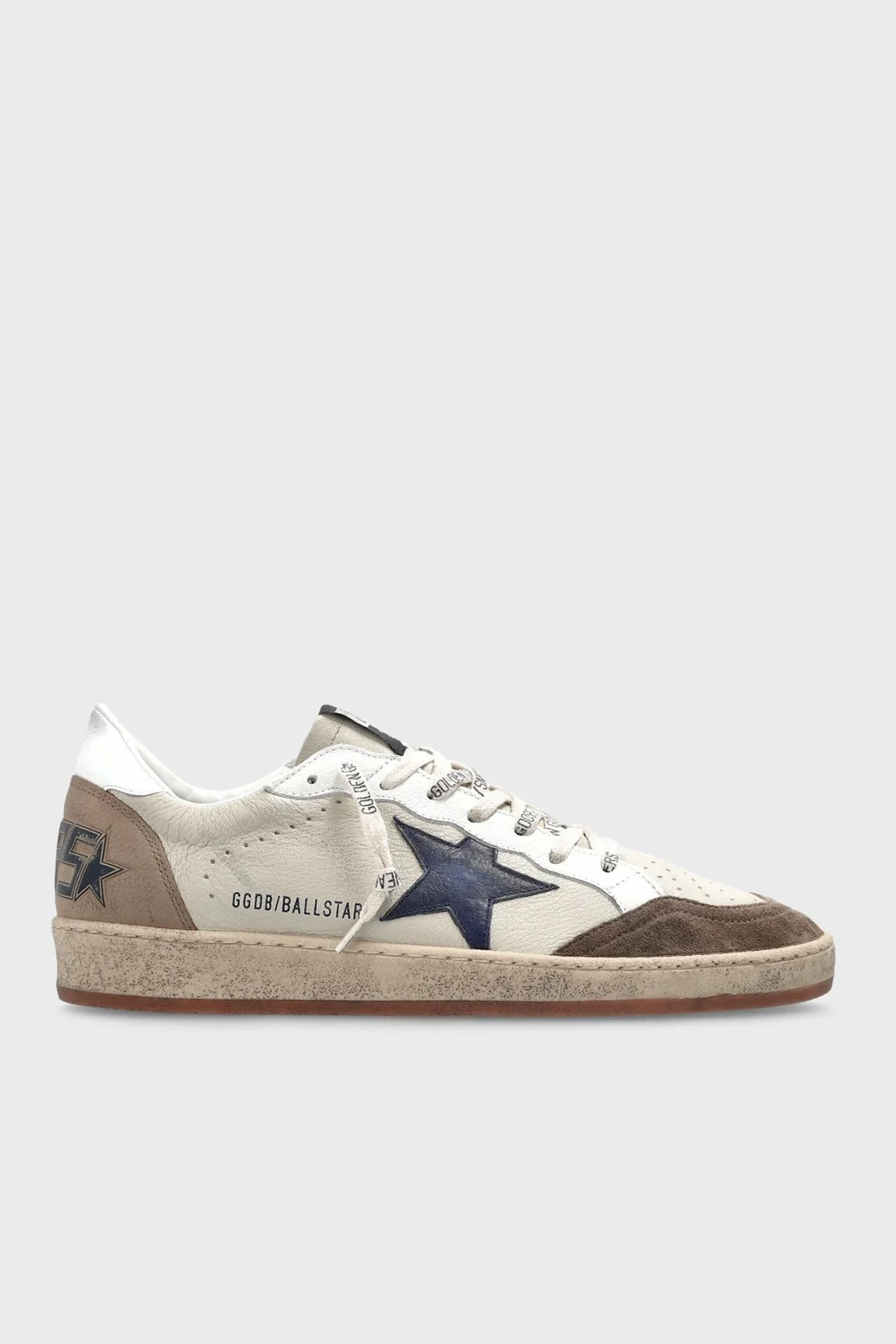Golden Goose Erkek Ayakkabı GMF00117.F008722.83406 Krem-kahverengi-lacivert - 1