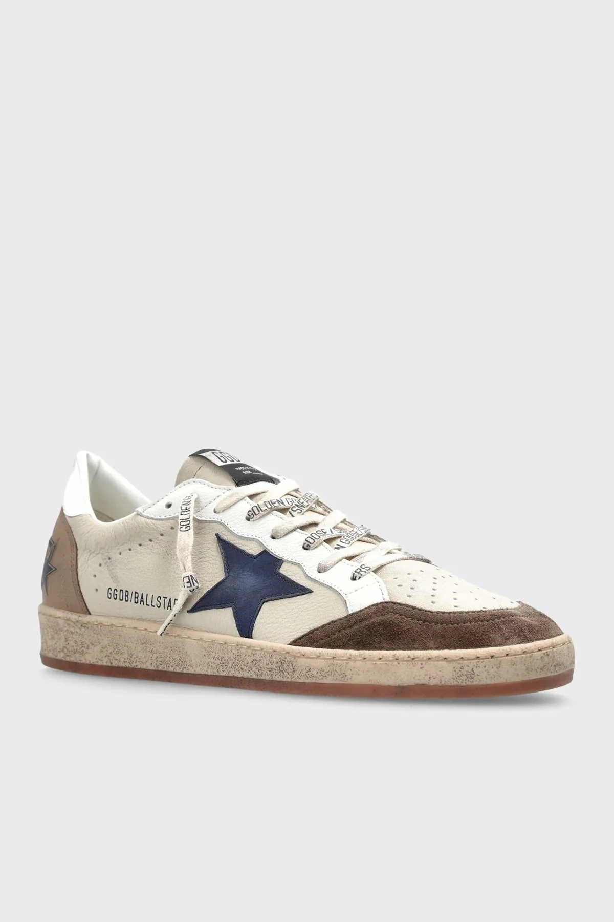 Golden Goose Erkek Ayakkabı GMF00117.F008722.83406 Krem-kahverengi-lacivert - 3