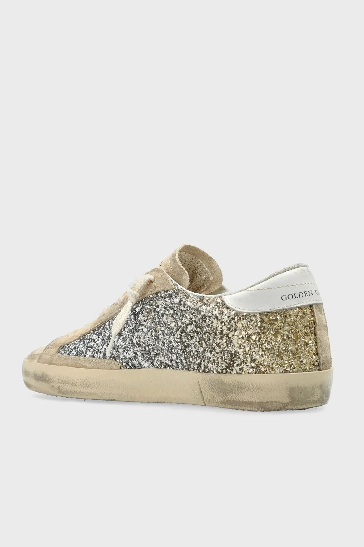 Golden Goose Gümüş Simli Hakiki Deri Sneaker Bayan Ayakkabı GWF00101.F006758.55636 KAHVE-BEJ - 8