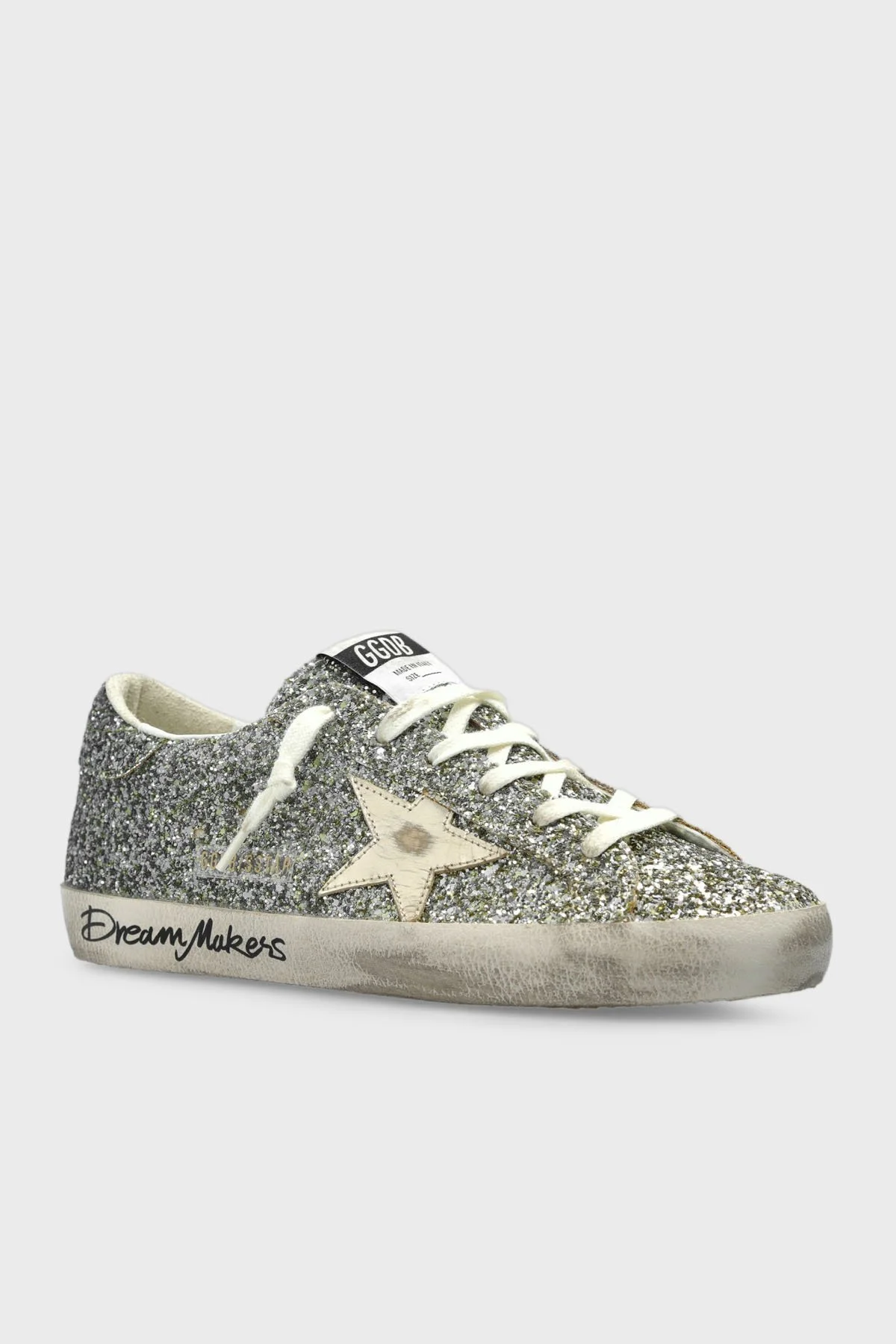 Golden Goose Hakiki Deri Logolu Sim Detaylı Sneaker Kadın Ayakkabı GWF00101.F008056.65224 Gümüş - 5