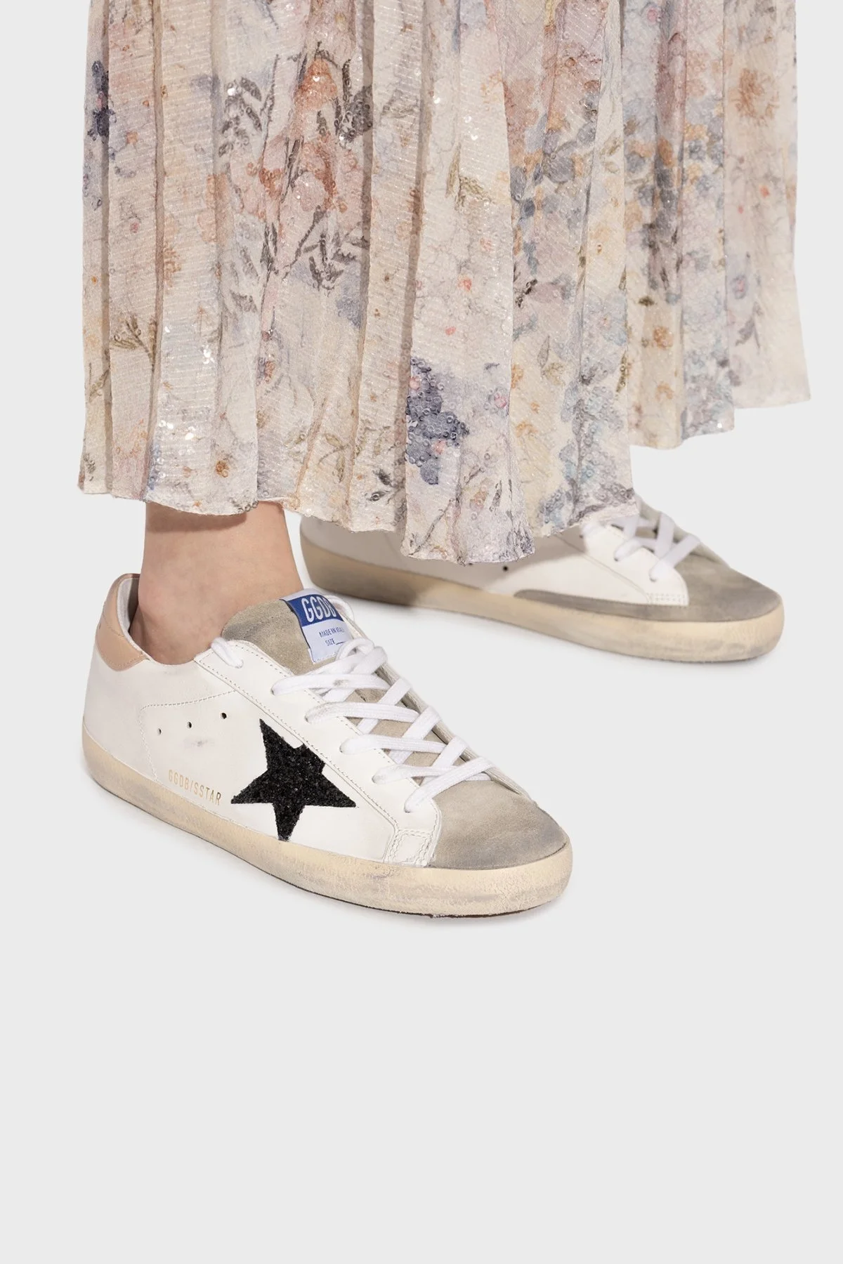 Golden Goose Hakiki Deri Logolu Vintage Sneaker Bayan Ayakkabı GWF00101.F002714.81579 BEYAZ - 2