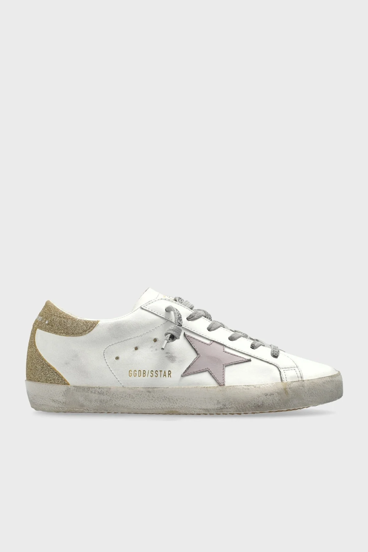 Golden Goose Hakiki Deri Simli Sneaker Bayan Ayakkabı GWF00102.F006842.12151 BEYAZ - 6