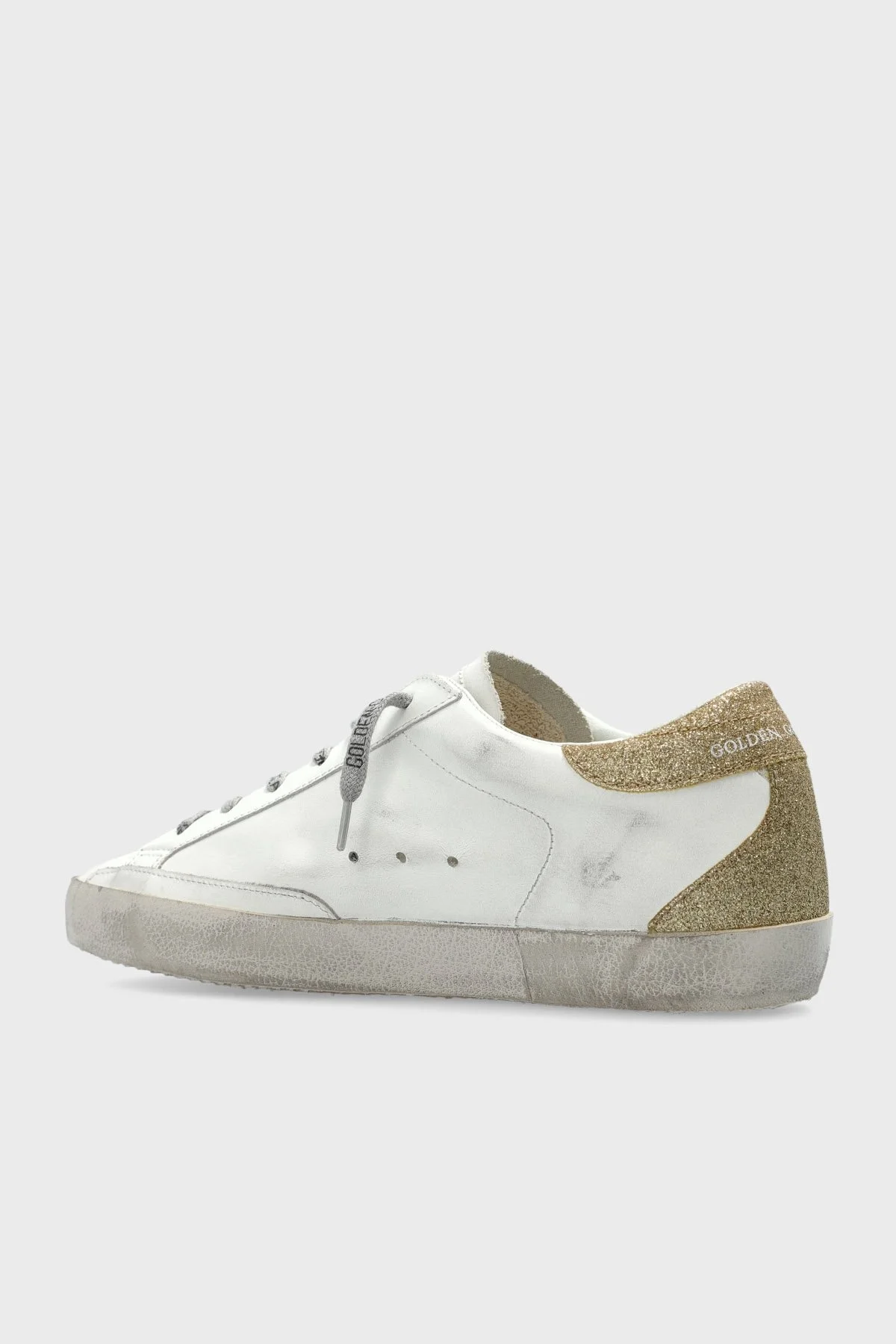 Golden Goose Hakiki Deri Simli Sneaker Bayan Ayakkabı GWF00102.F006842.12151 BEYAZ - 9