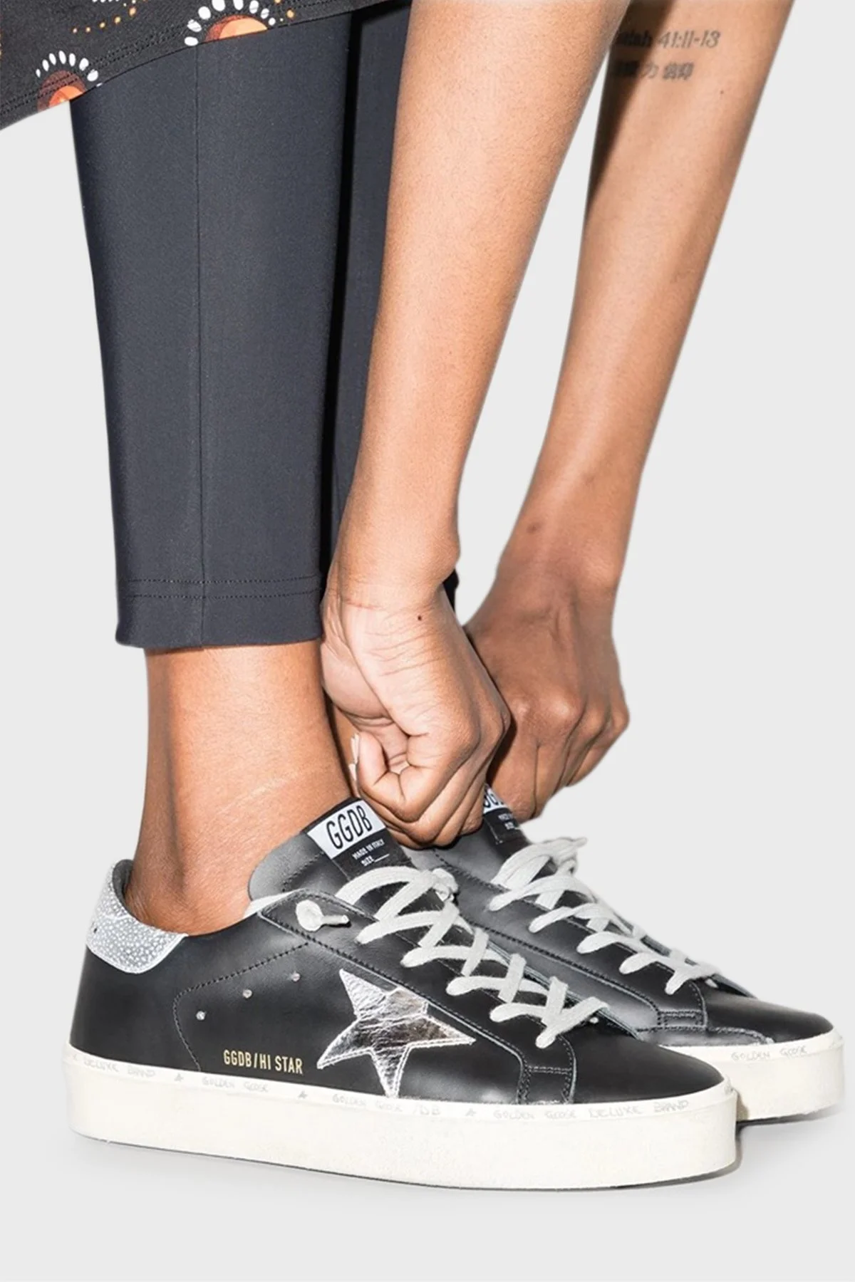 Golden Goose Hakiki Deri Sneaker Bayan Ayakkabı GWF00118.F000328.90179 SİYAH - 7