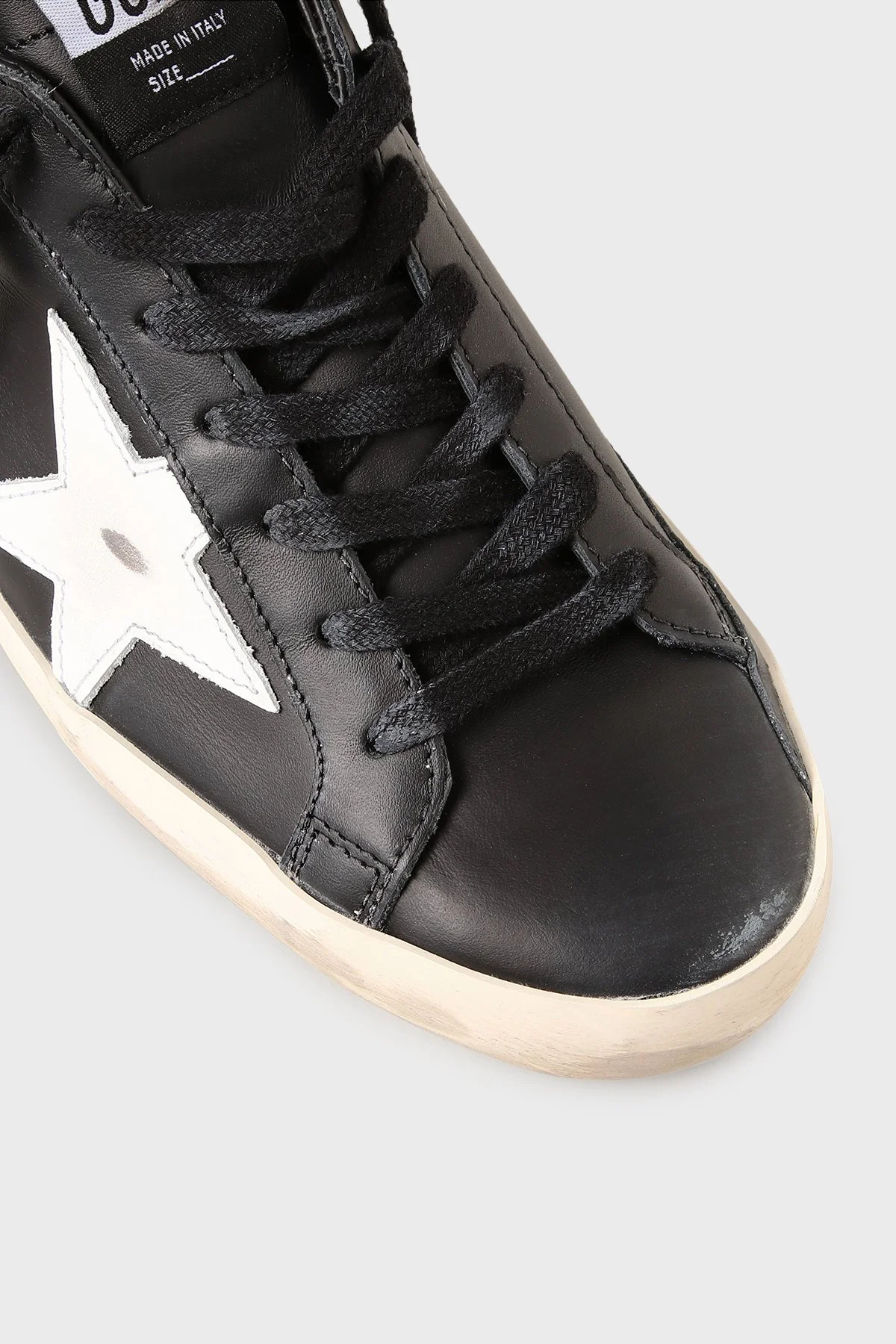 Golden Goose Hakiki Deri Sneaker Erkek Ayakkabı GMF00101.F000321.80203 Siyah - 3