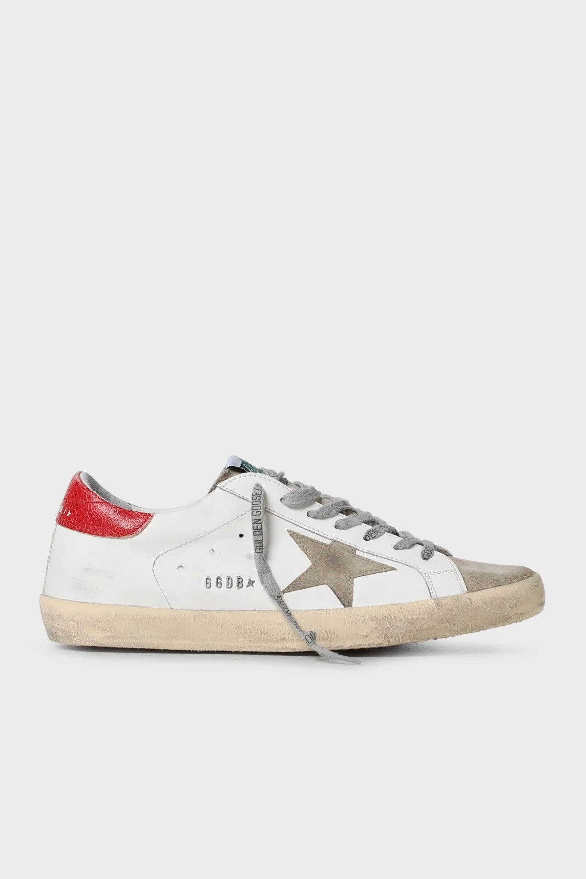 Golden Goose Hakiki Deri Sneaker Erkek Ayakkabı GMF00101.F003203.10953 BEYAZ - 1