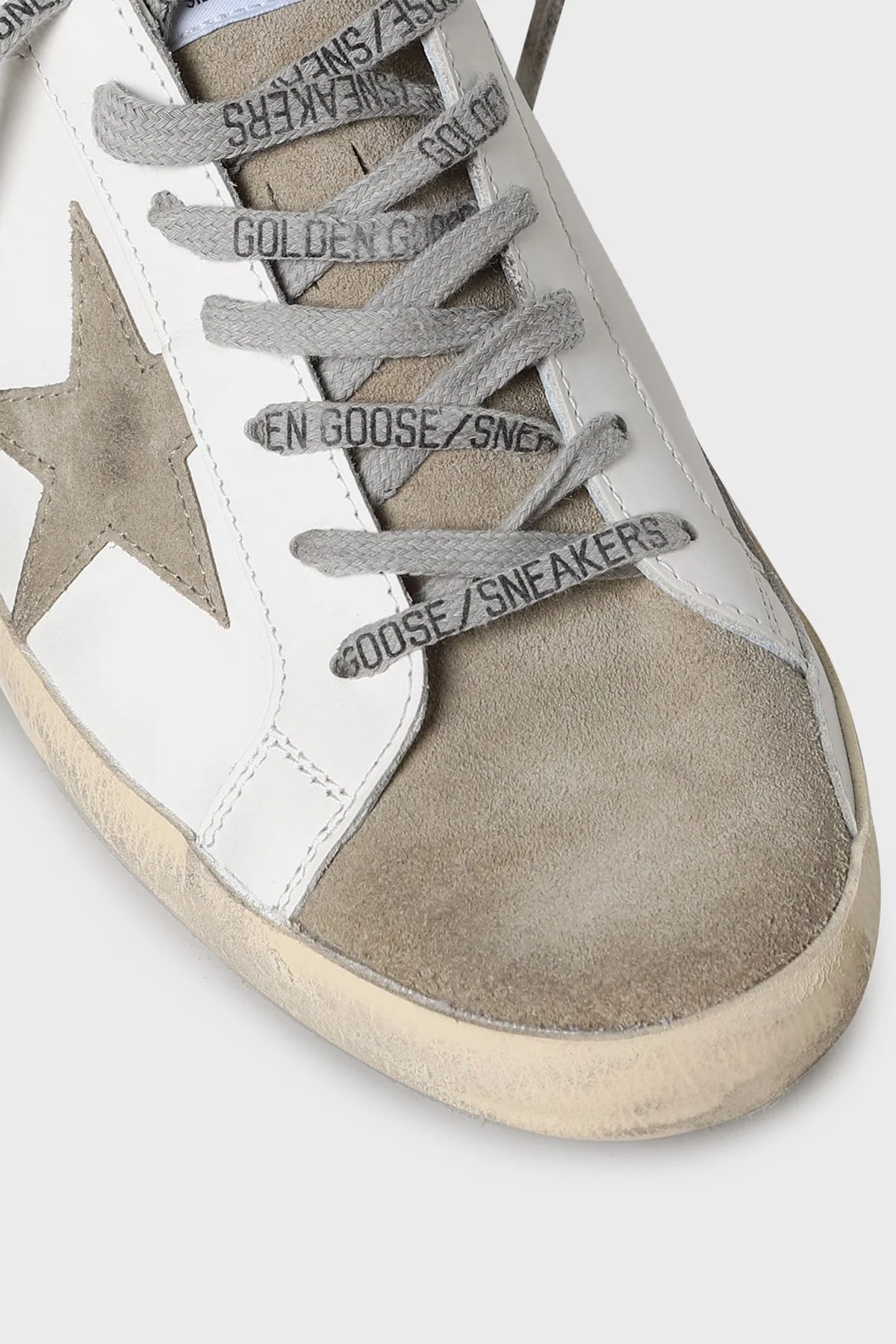 Golden Goose Hakiki Deri Sneaker Erkek Ayakkabı GMF00101.F003203.10953 BEYAZ - 3