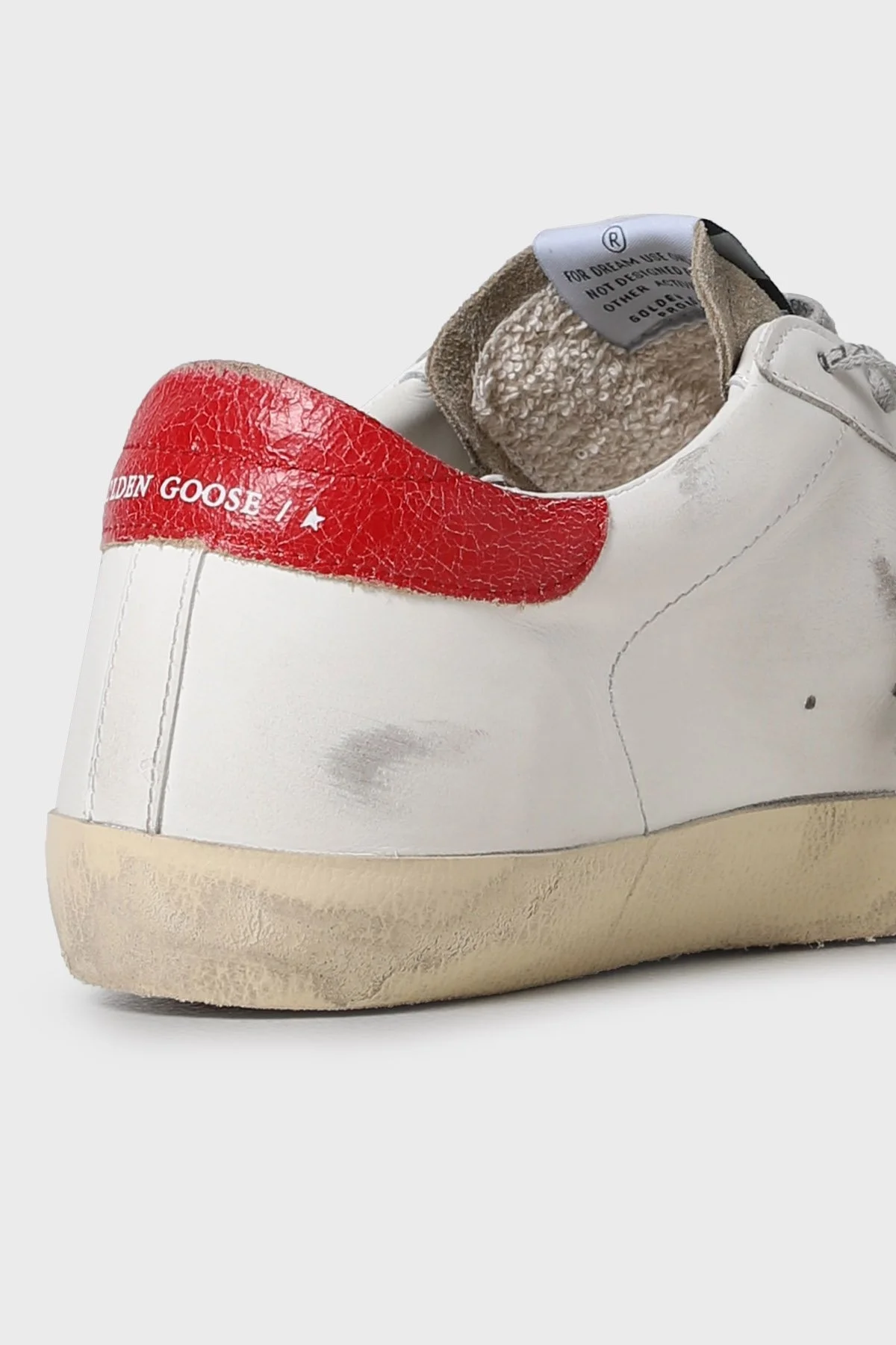 Golden Goose Hakiki Deri Sneaker Erkek Ayakkabı GMF00101.F003203.10953 BEYAZ - 4