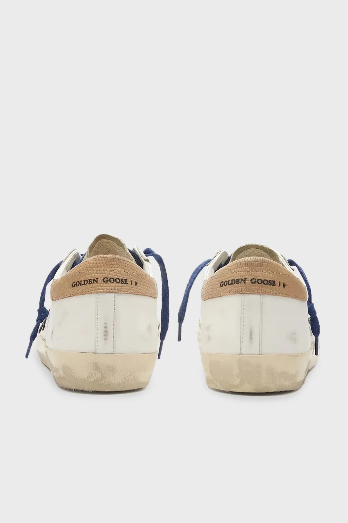 Golden Goose Hakiki Deri Sneaker Erkek Ayakkabı GMF00101.F003208.11178 BEYAZ - 5