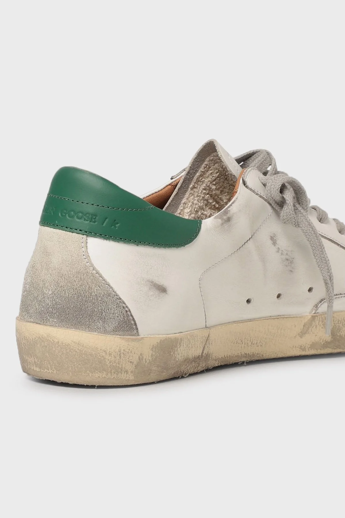 Golden Goose Hakiki Deri Sneaker Erkek Ayakkabı GMF00102.F002180.10802 YEŞİL-BEYAZ - 3