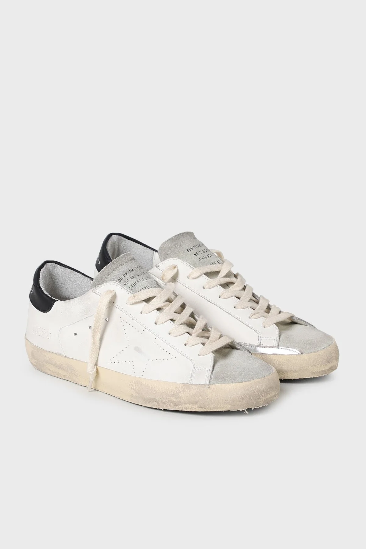 Golden Goose Hakiki Deri Sneaker Erkek Ayakkabı GMF00105.F003347.10220 BEYAZ-SİYAH - 2