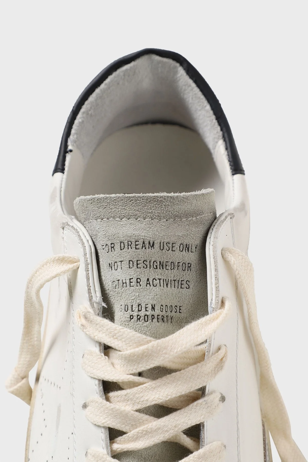 Golden Goose Hakiki Deri Sneaker Erkek Ayakkabı GMF00105.F003347.10220 BEYAZ-SİYAH - 3