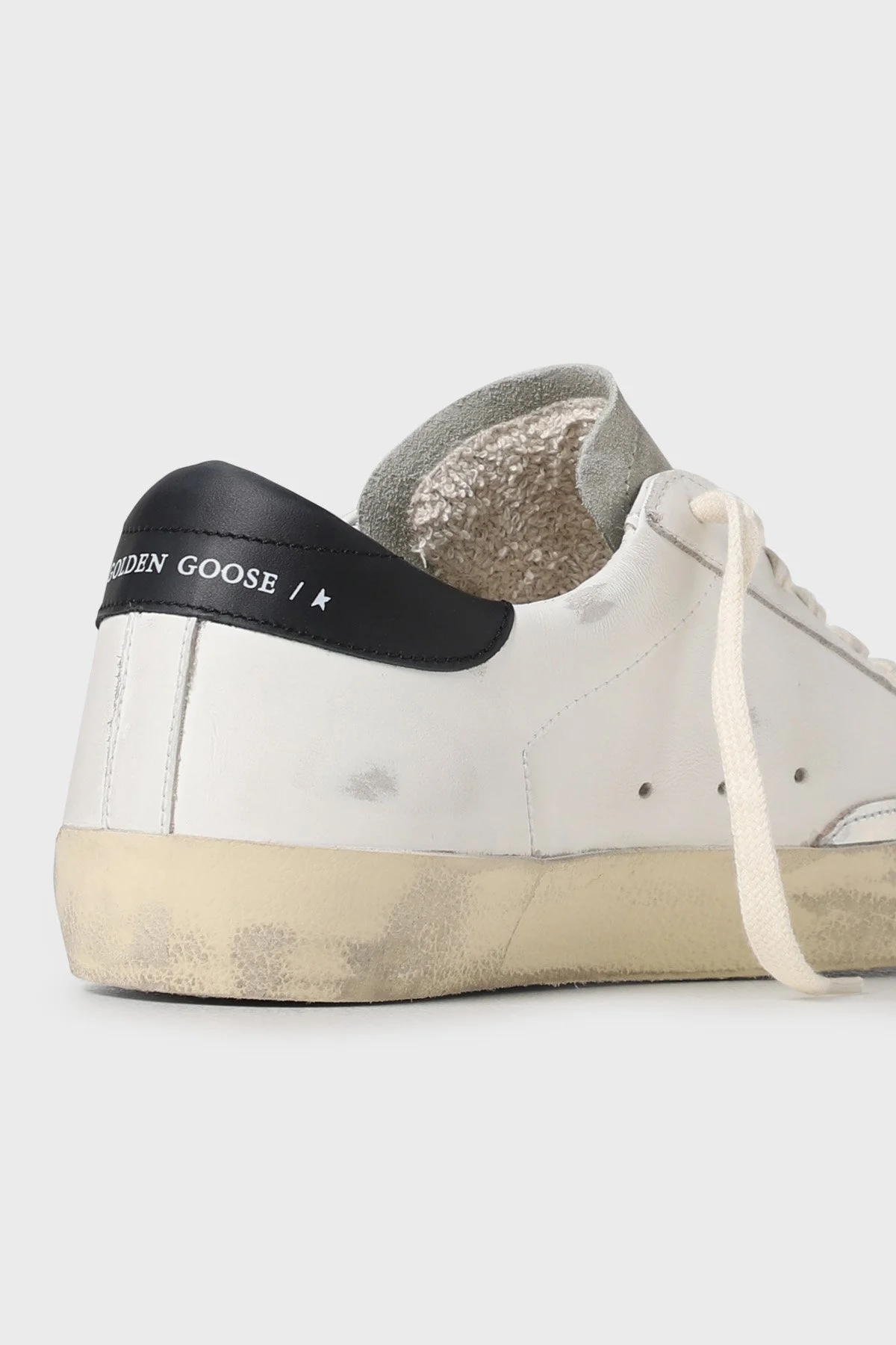 Golden Goose Hakiki Deri Sneaker Erkek Ayakkabı GMF00105.F003347.10220 BEYAZ-SİYAH - 4