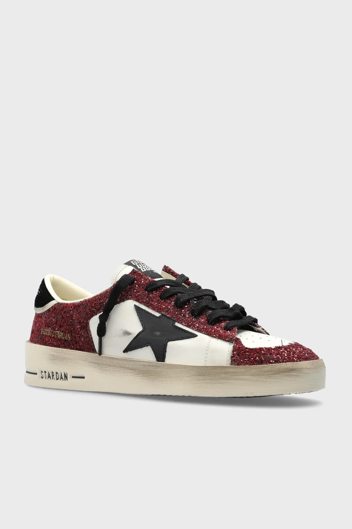 Golden Goose Hakiki Deri Sneaker Kadın Ayakkabı GWF00333.F008766.15994 Bordo-beyaz-siyah - 3
