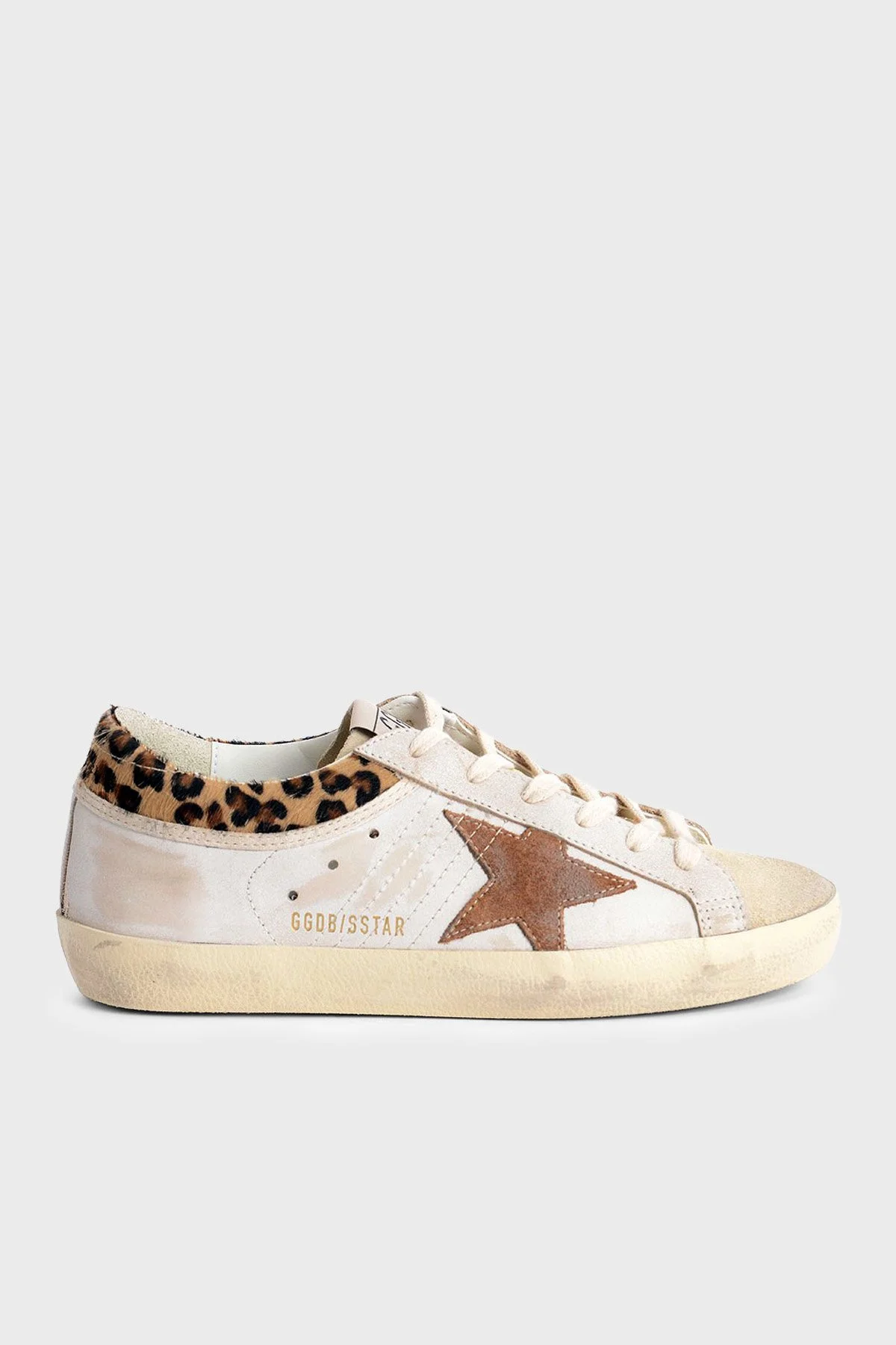 Golden Goose Leopar Detaylı Hakiki Deri Sneaker Kadın Ayakkabı GWF01042.F008167.83260 Beyaz-leopar - 1