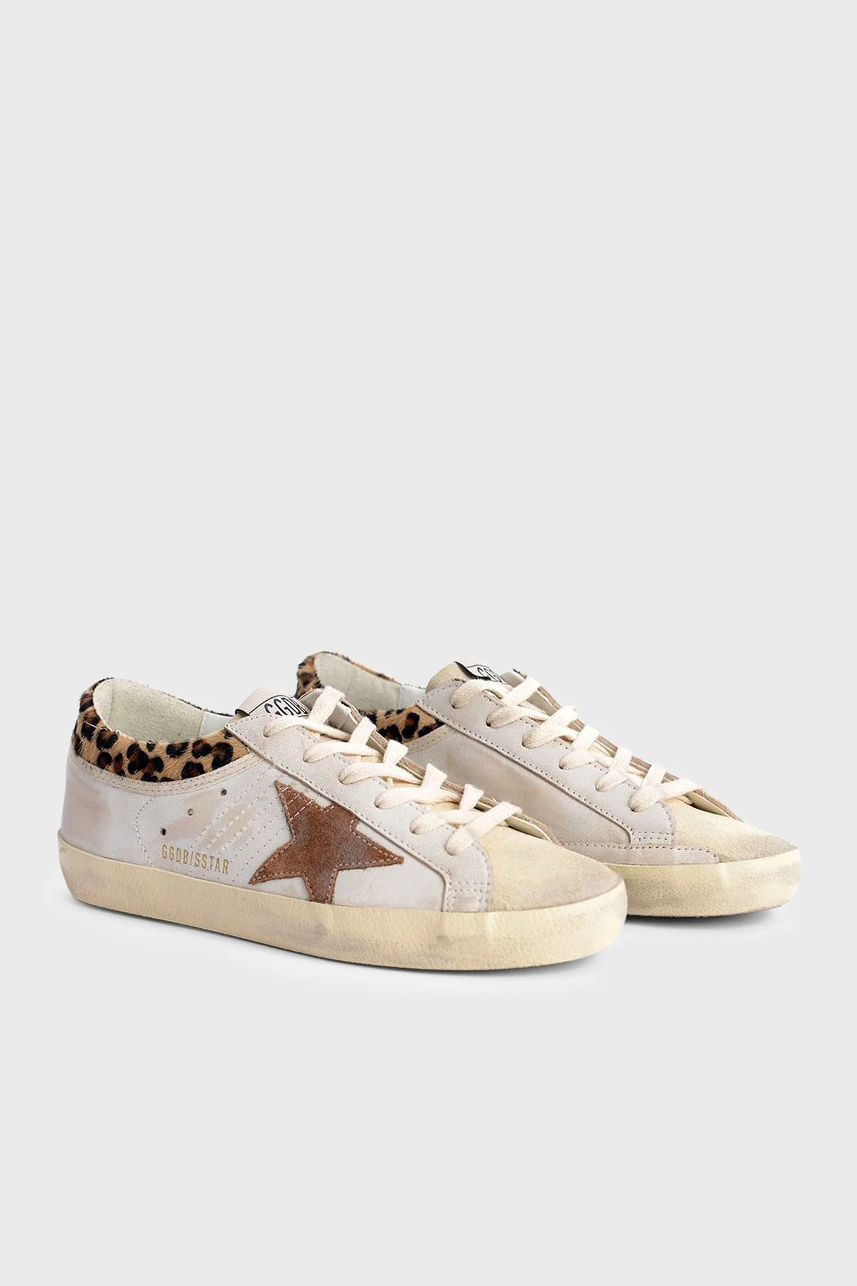 Golden Goose Leopar Detaylı Hakiki Deri Sneaker Kadın Ayakkabı GWF01042.F008167.83260 Beyaz-leopar - 3