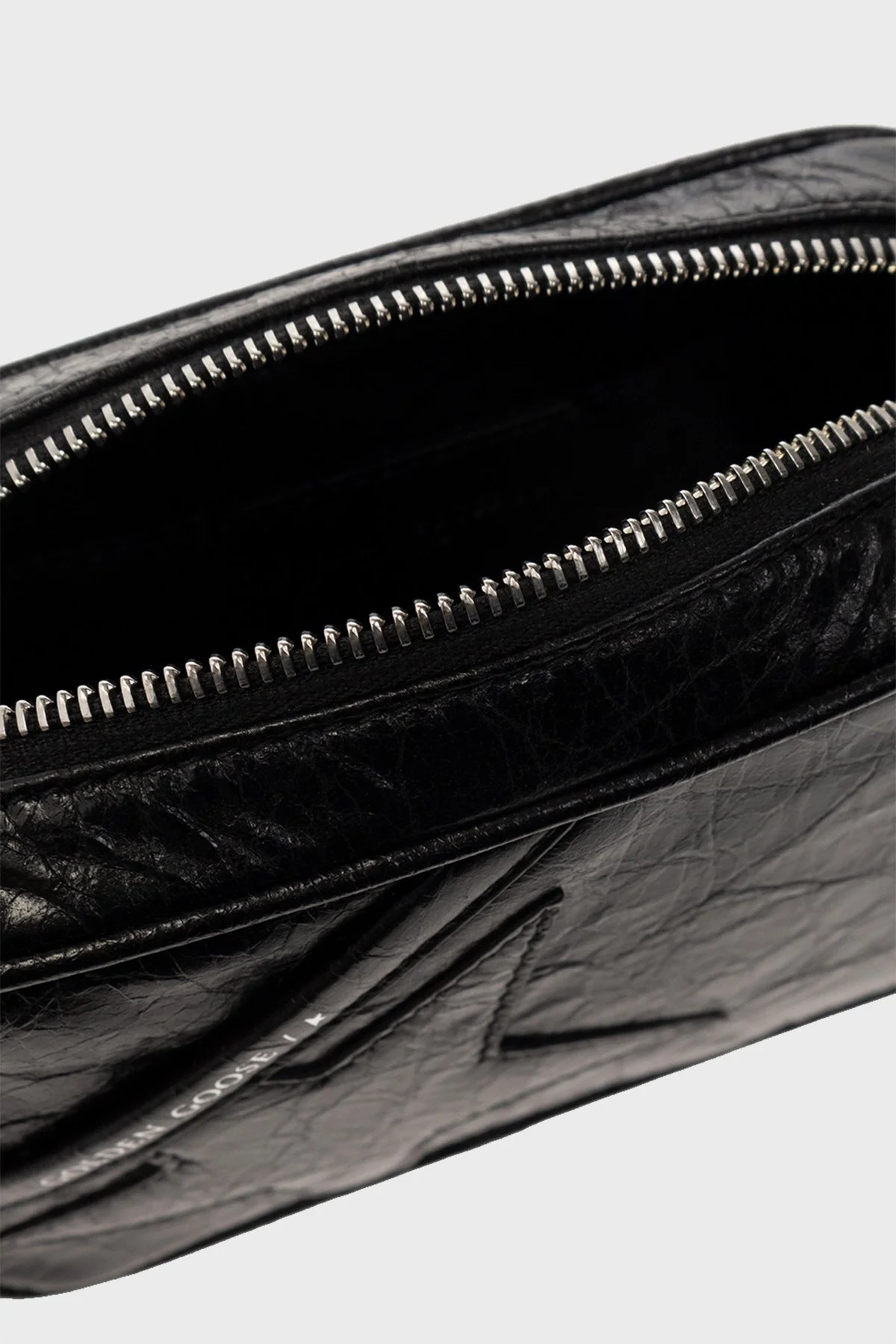 Golden Goose Logolu Çıkarılabilir Zincir Askılı Hakiki Deri Bayan Çanta GWA00228.A000334.90100 SİYAH - 5